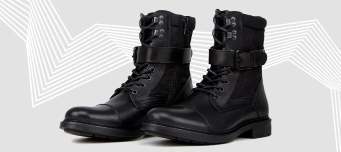 guess boots mens combat boot