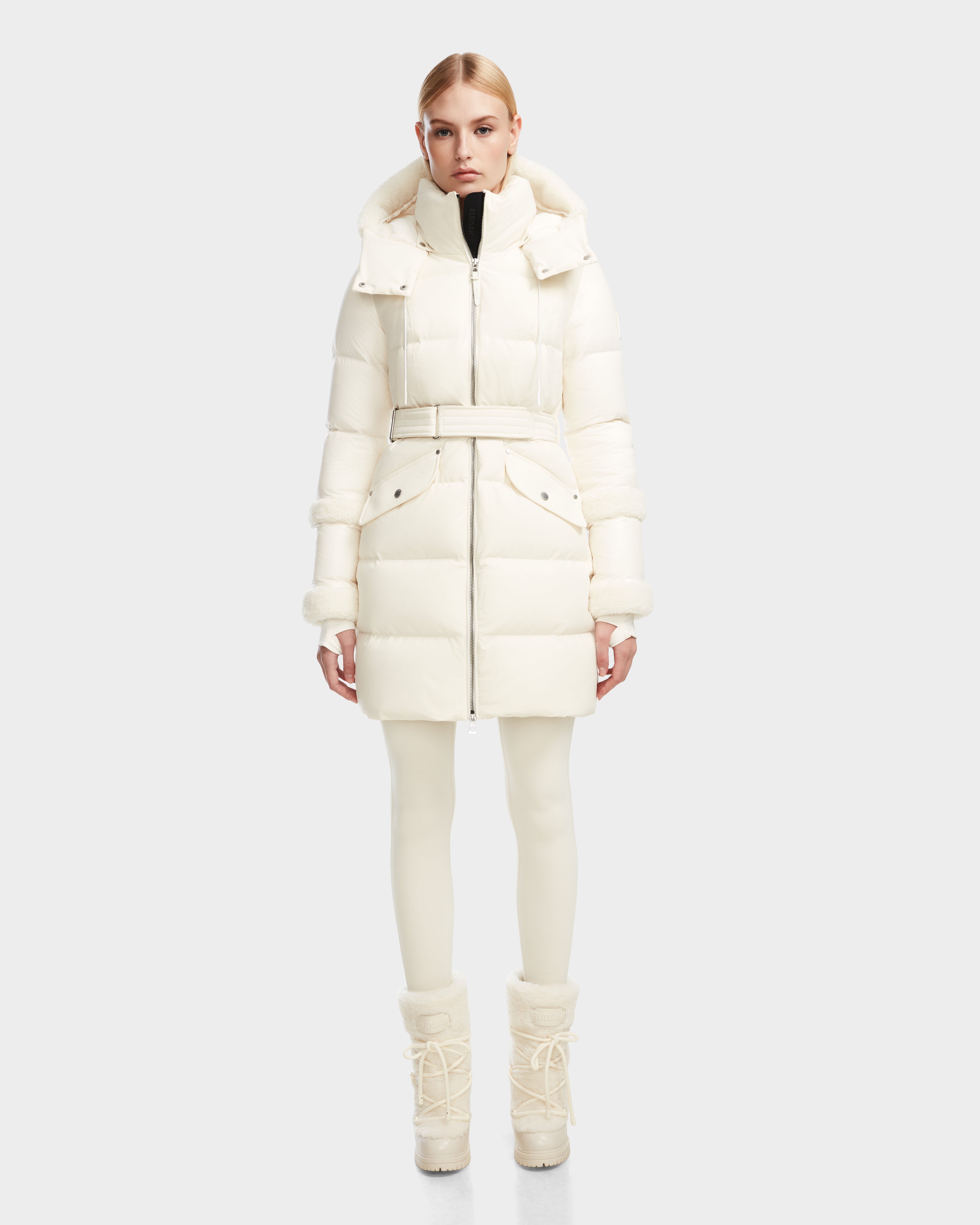 AUDREY L Iceland Down Puffer Jacket | Warm, Chic & Eco-Friendly