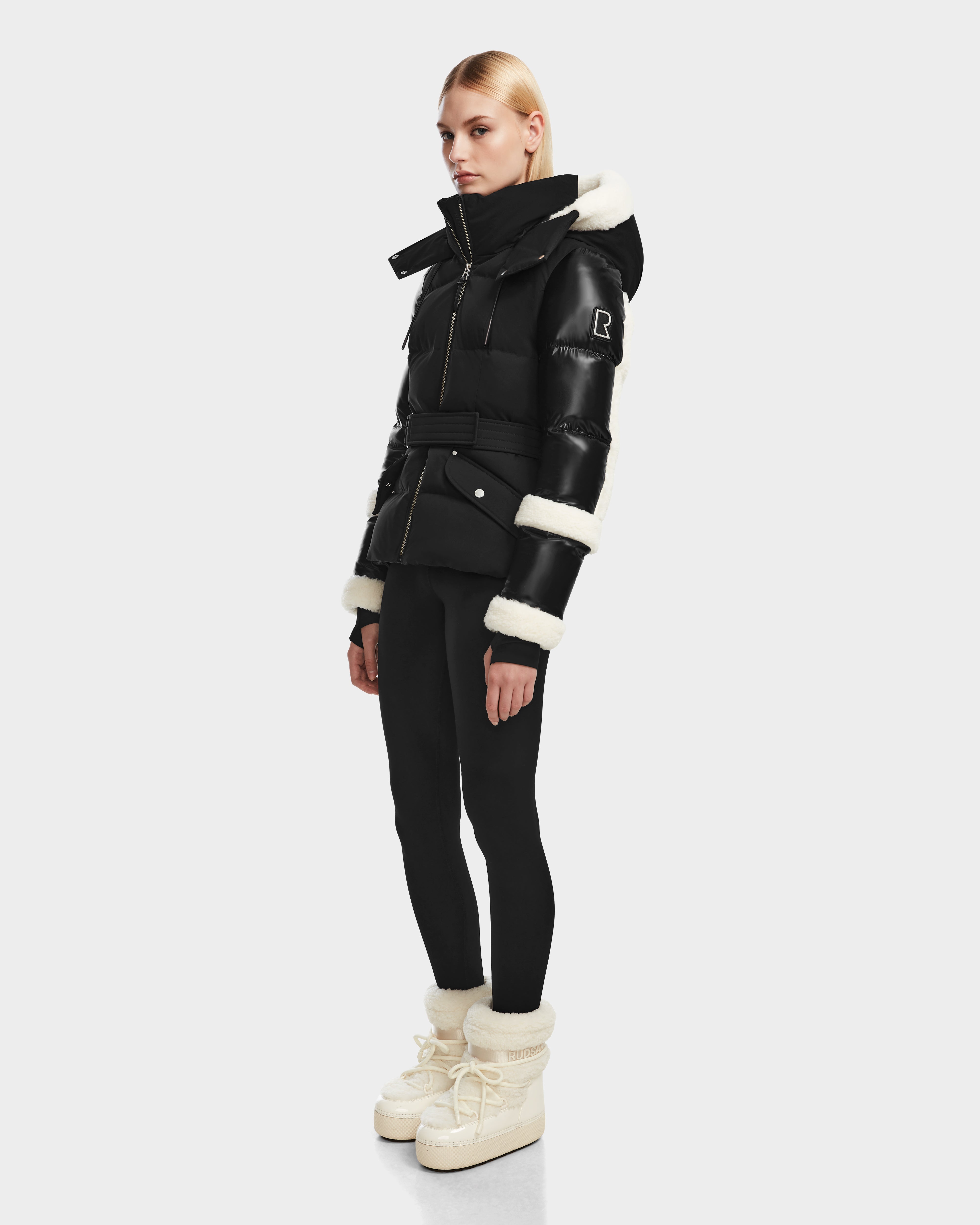 AUDREY Black Down Puffer Jacket | Warm, Stylish & Sustainable – Rudsak