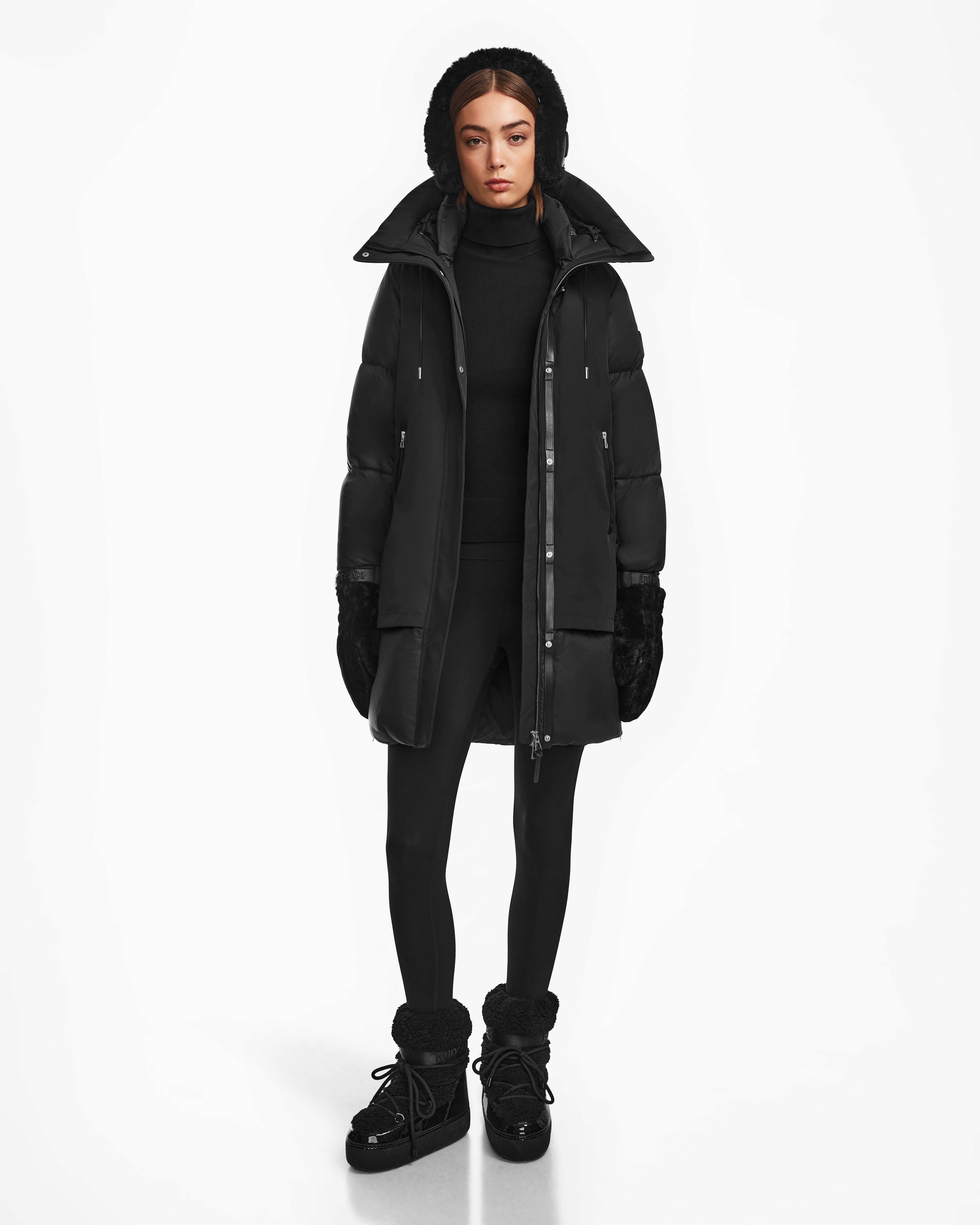 RUDSAK LAYAN Women's Mid-Length Down Parka Warm Chic – Rudsak