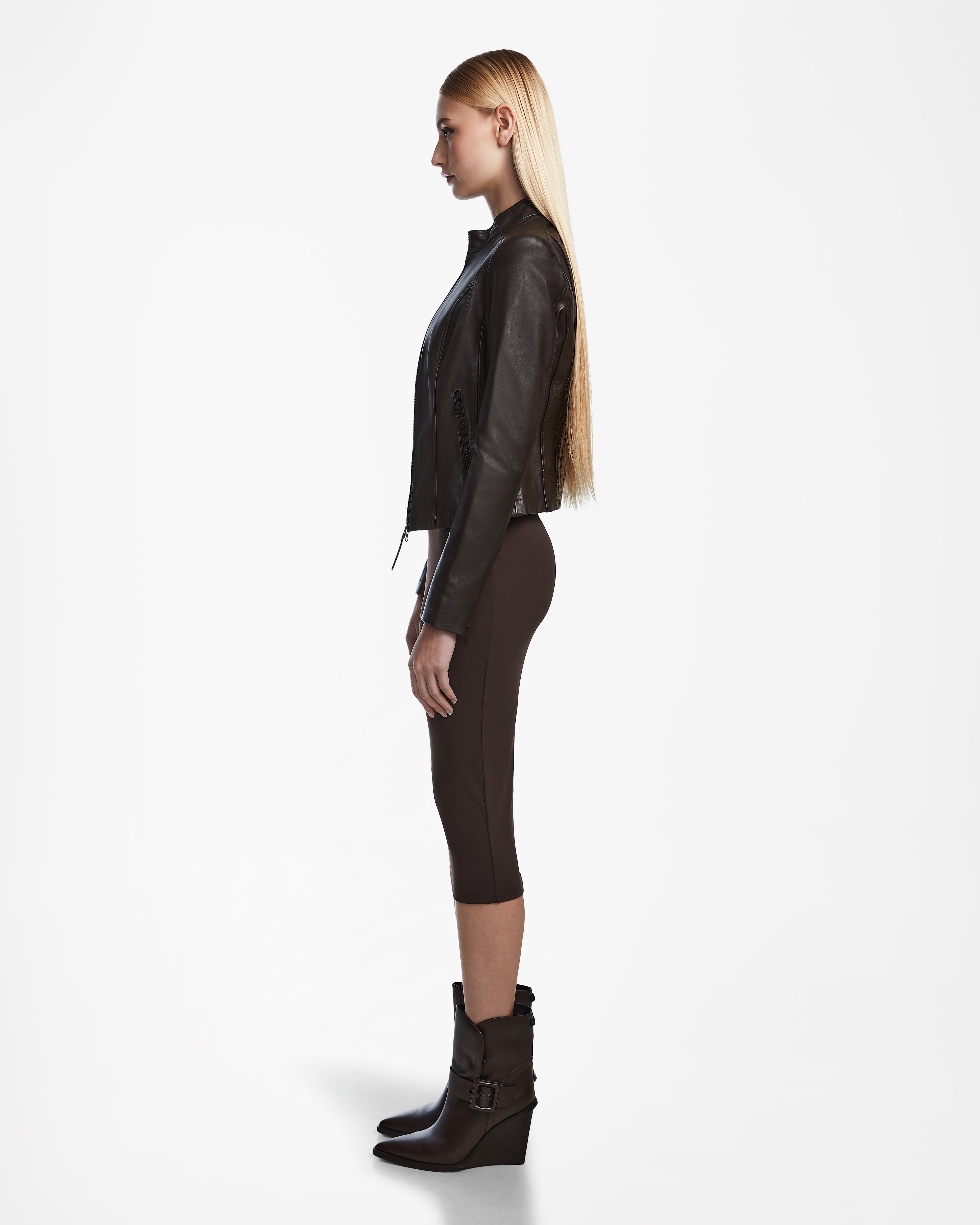 RUDSAK MARIAH Women's Fitted Leather Moto Jacket - Edgy & Elegant