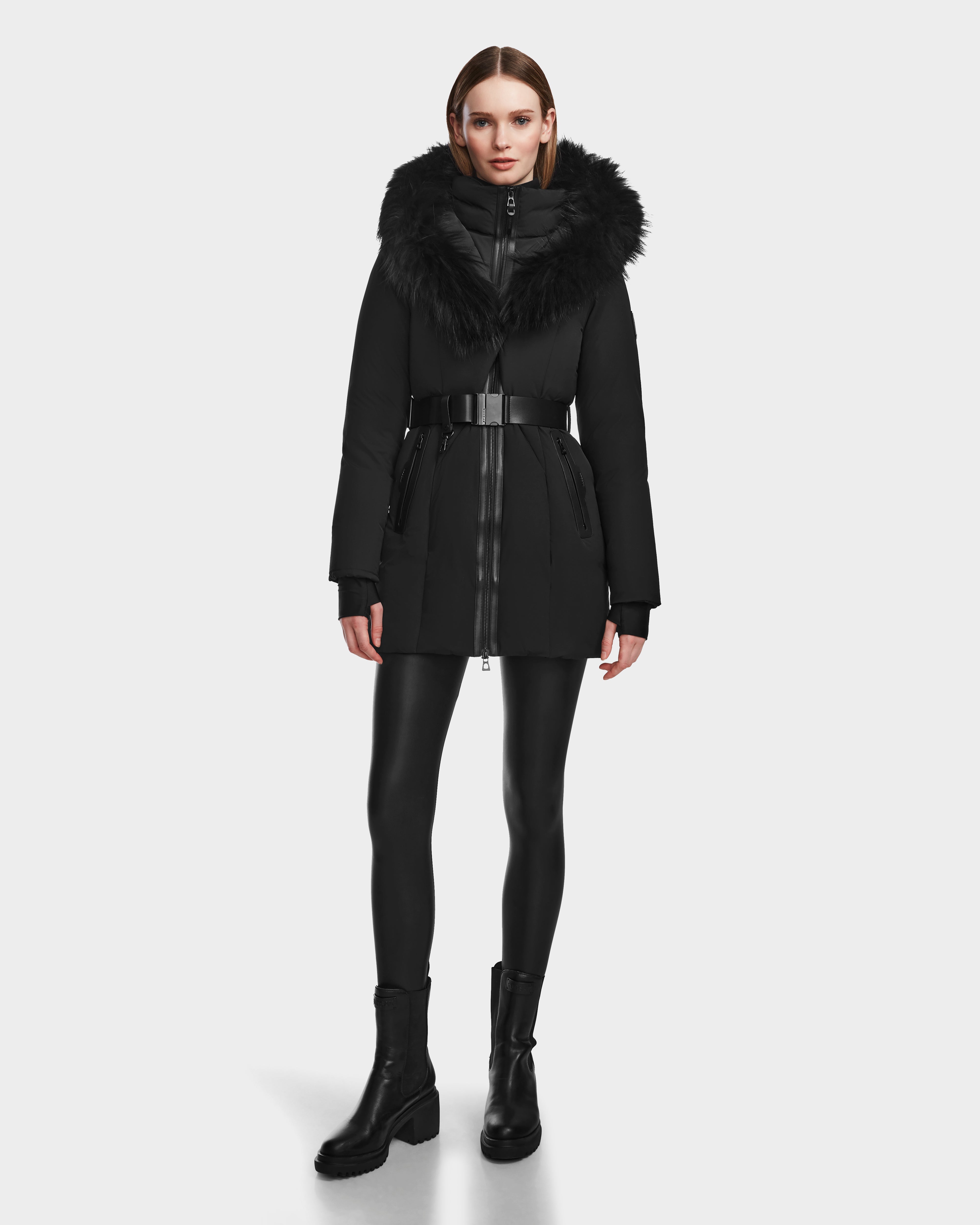 Black Rudsak Moda Coat RUDSAK MODA Black Down Parka Iconic