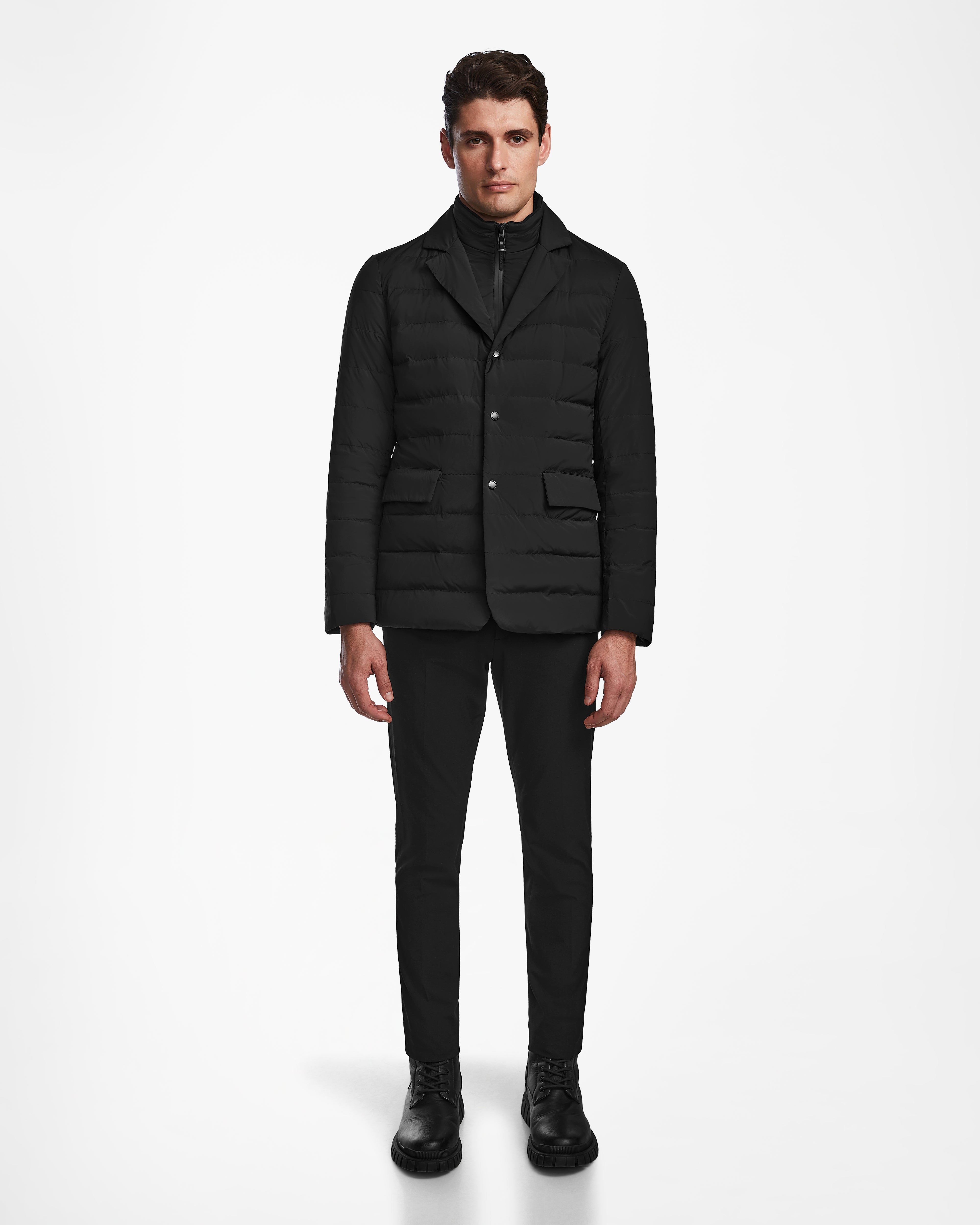 RUDSAK OSCAR Men's Quilted Down Blazer Jacket Sleek Warmth – Rudsak