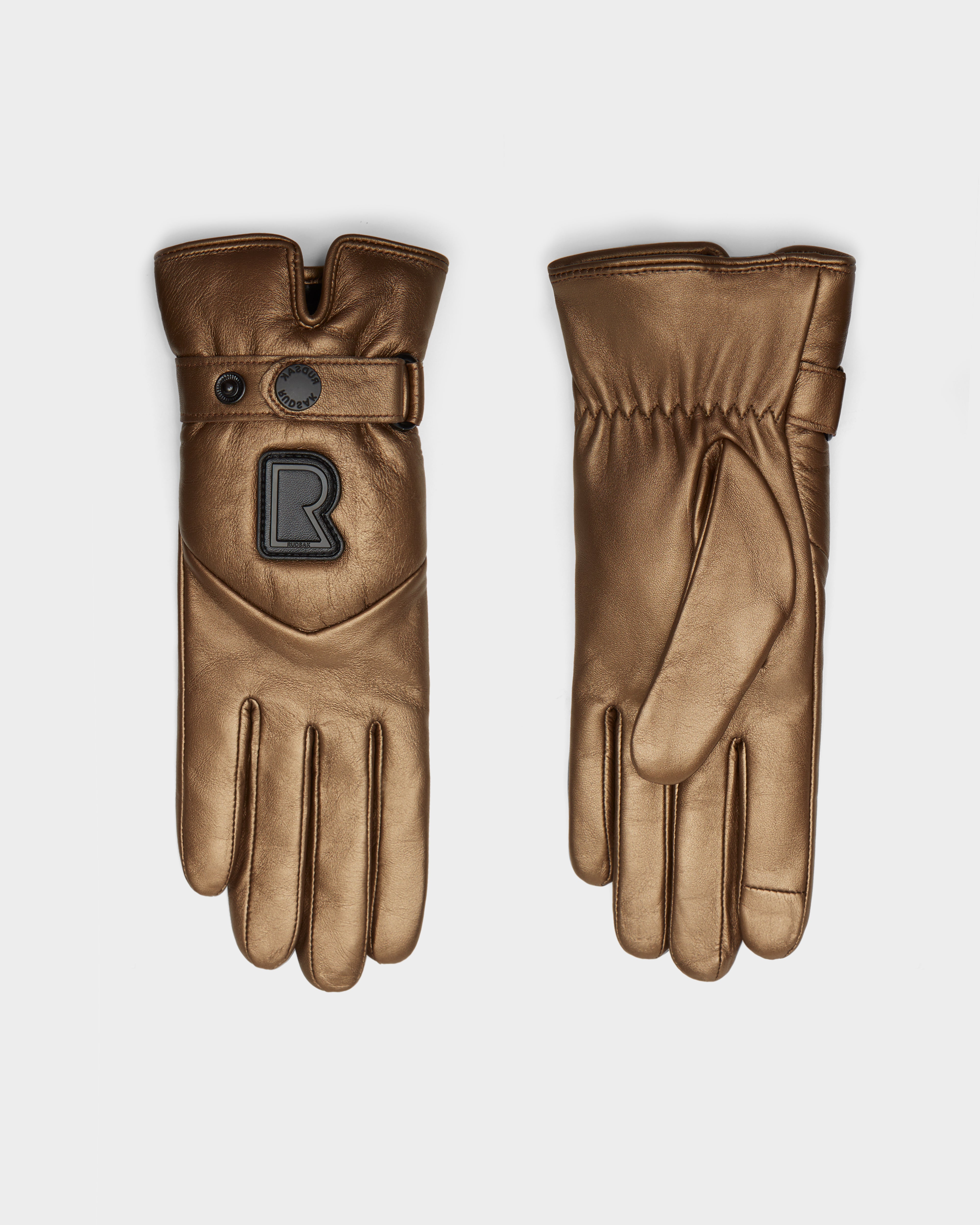 RUDSAK STROMBOLI Women's Warm Winter Gloves | Leather, Cashmere