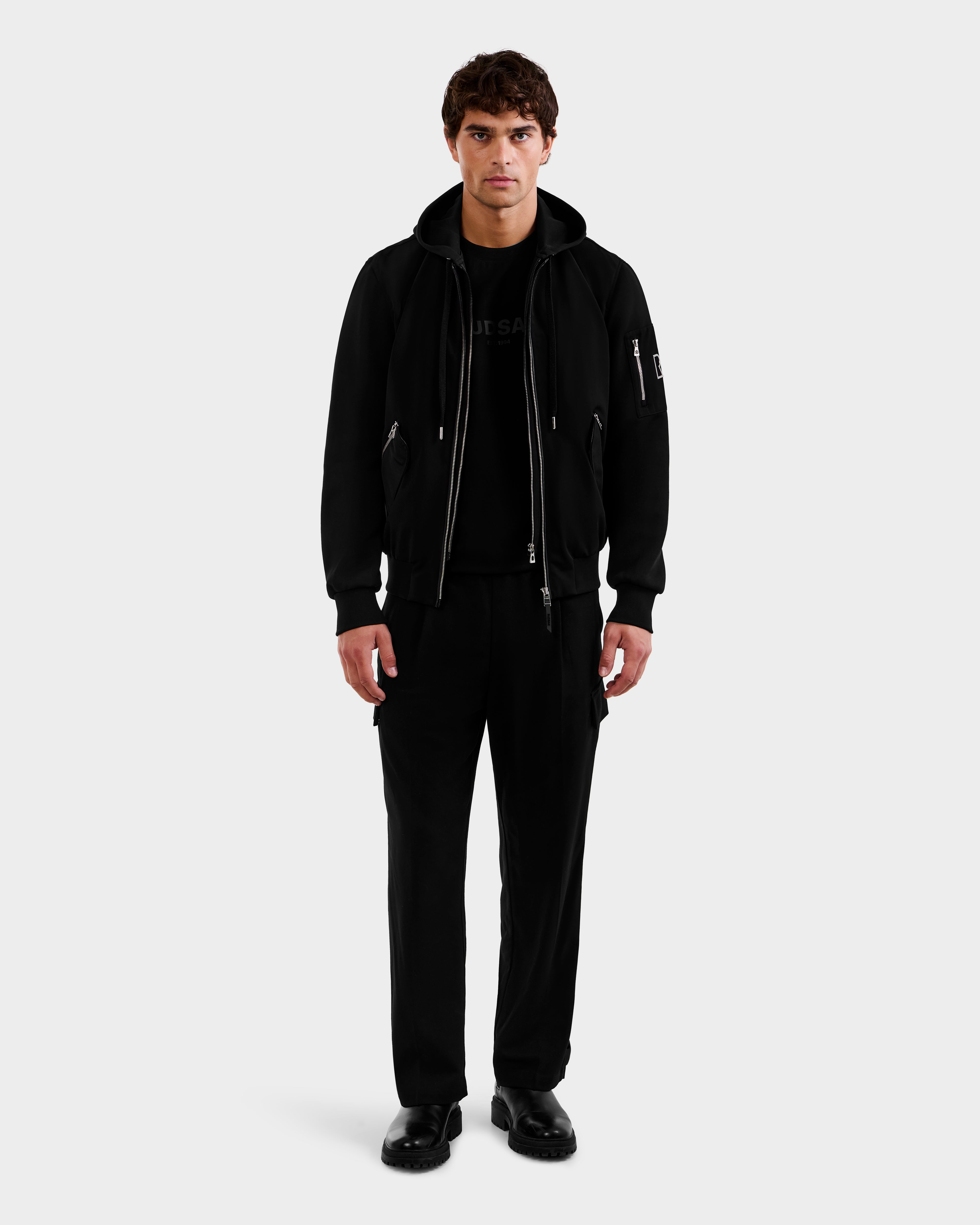 新品　BRIEFING MEN'S WR KNIT BLOUSON M RUDSAK ANDRE Men's Black Lightweight Bomber Jacket | Versatile