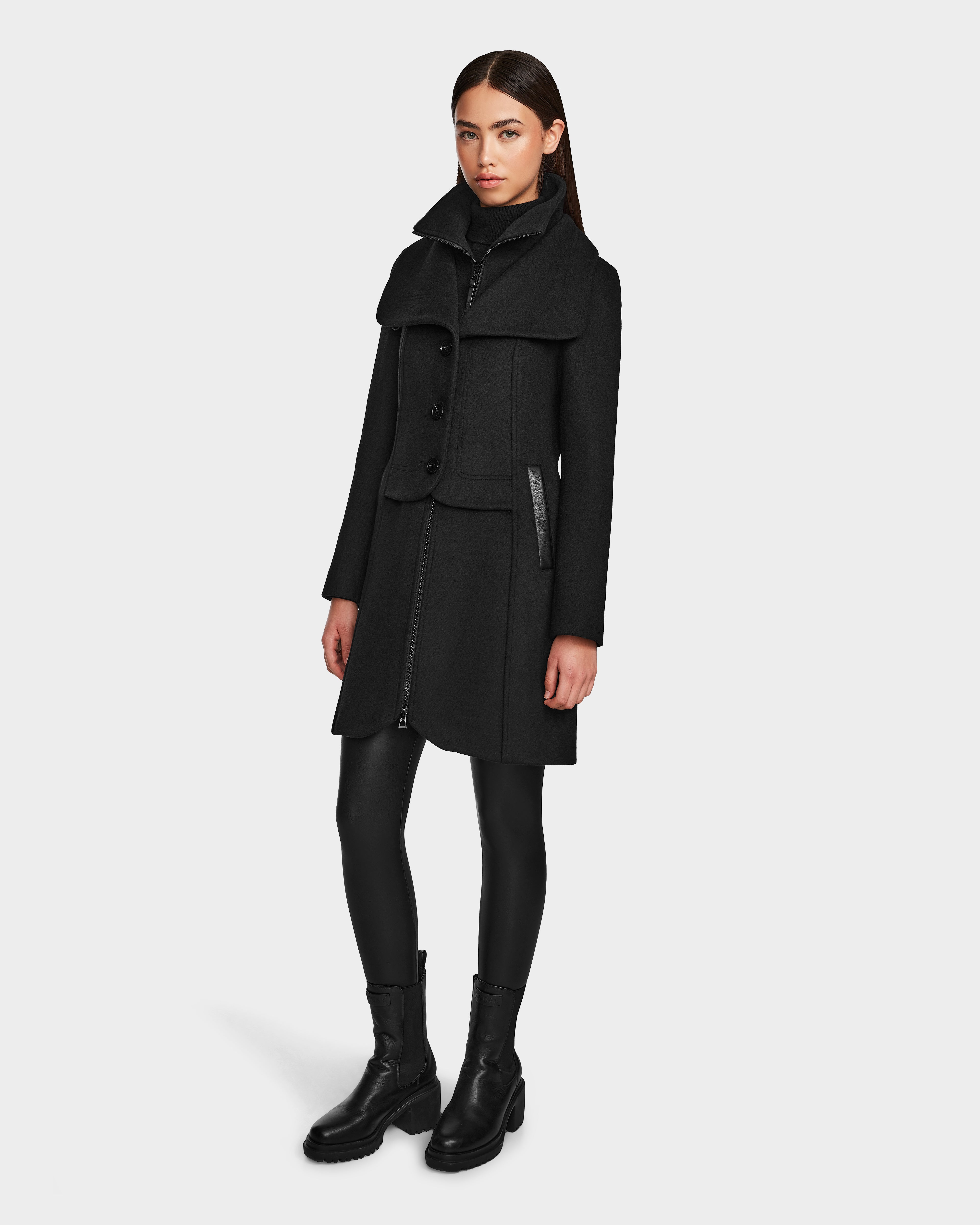 todayful standcollar wool coat（black) FW25_Caroline_L124543_Black_Wo