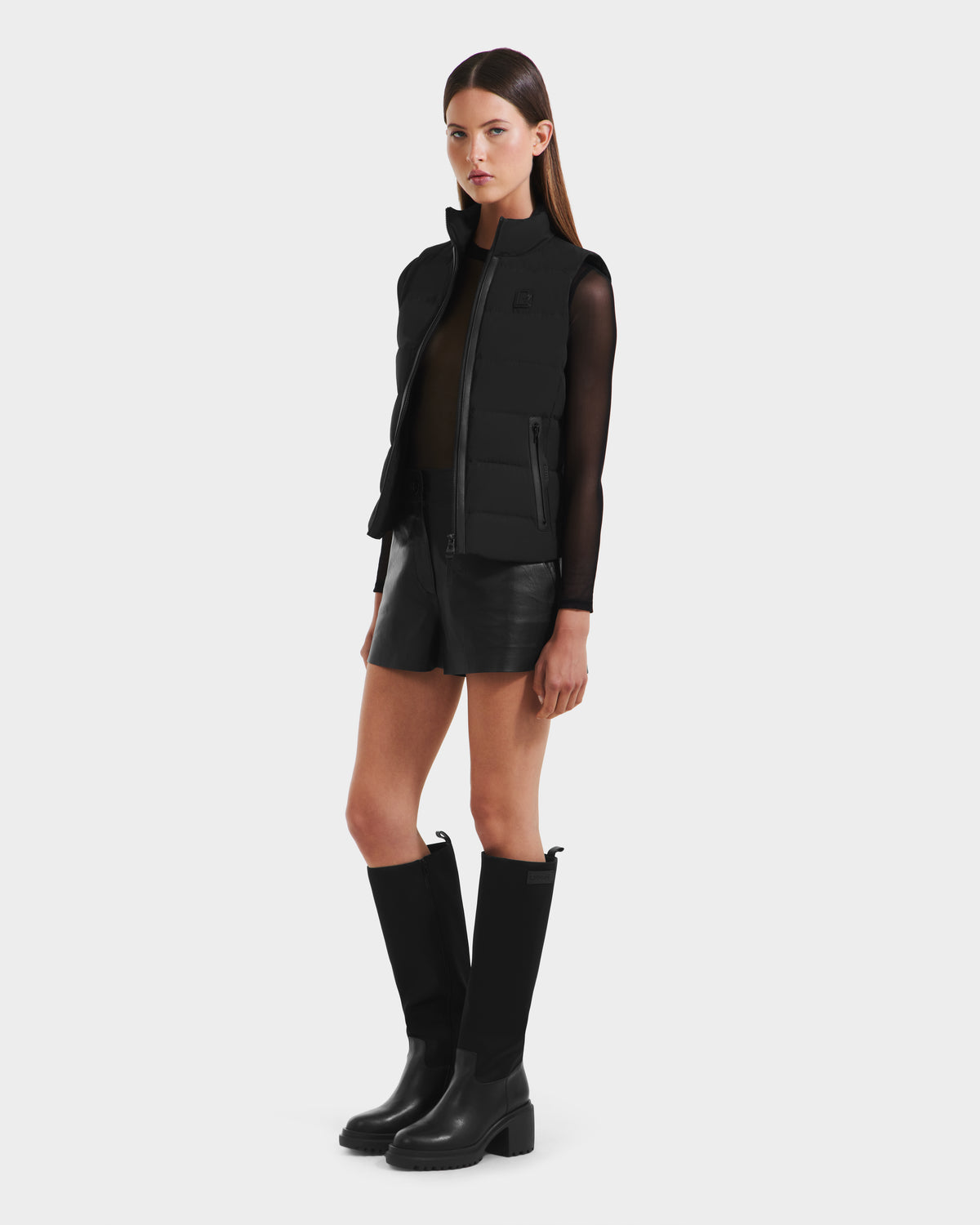 RUDSAK GABRIELA Women's Black Lightweight Down Puffer Vest – Rudsak
