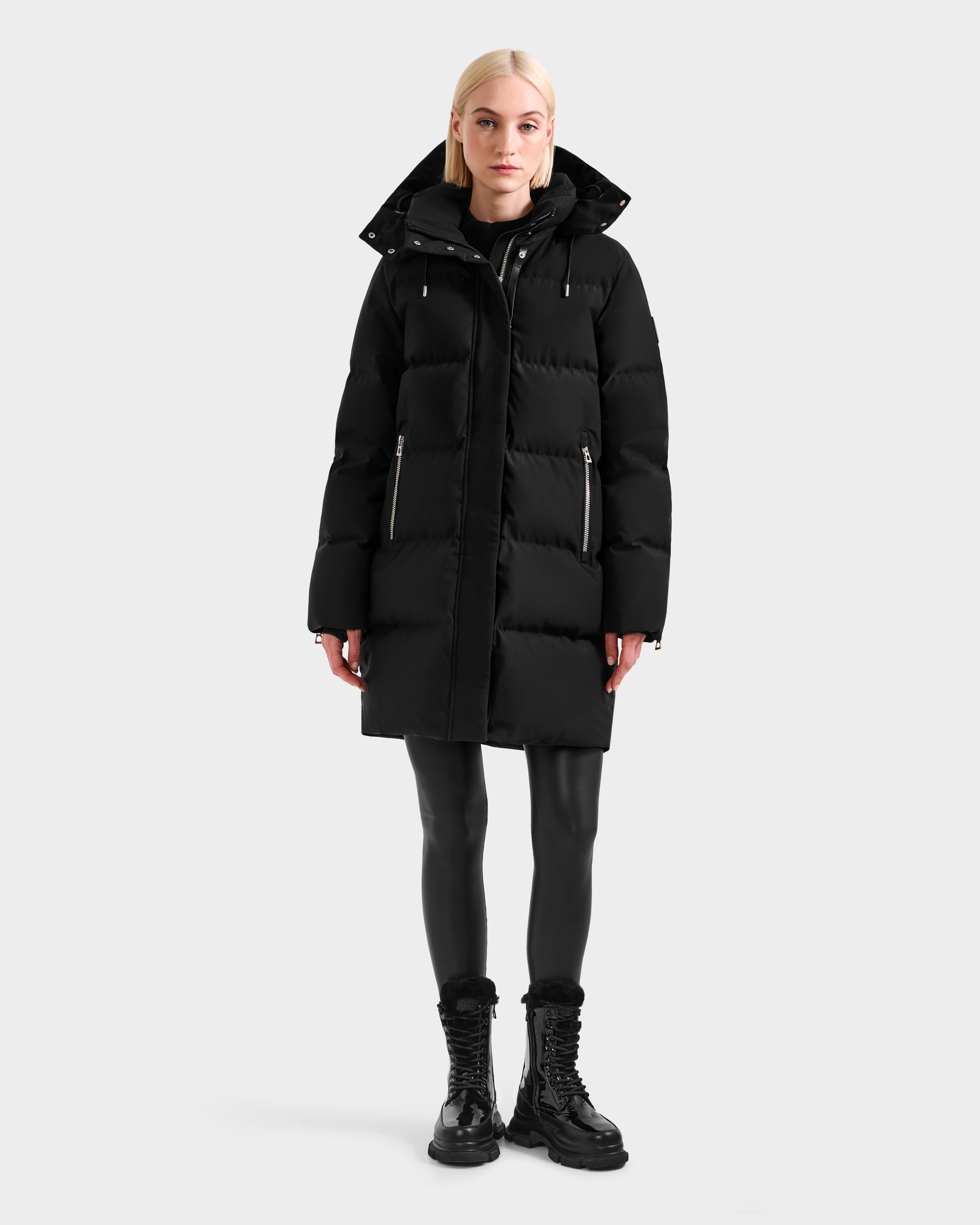 RUDSAK JOELLE H Black Women's Down Puffer | Severe Winter Warmth