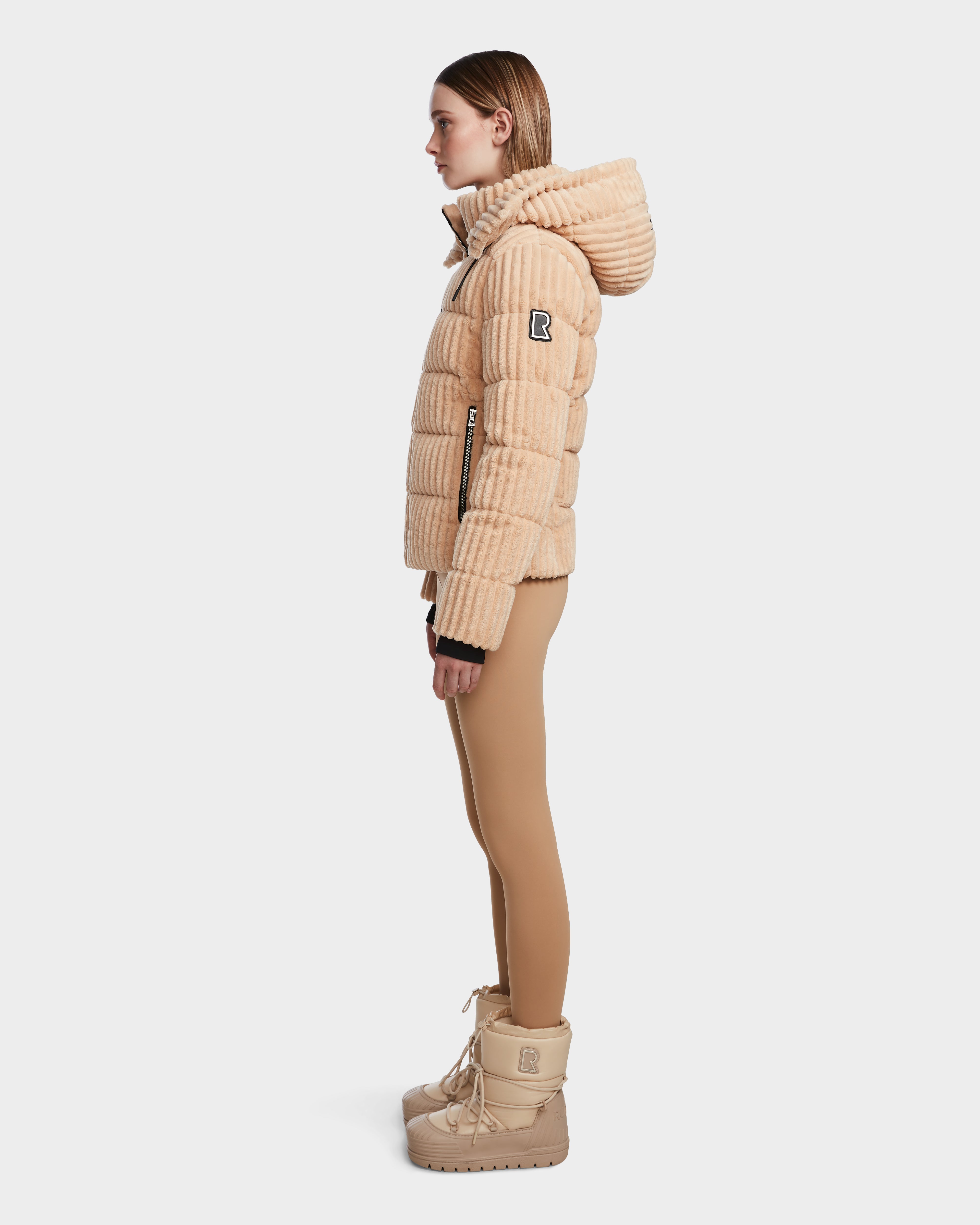 RUDSAK MIRRY FF Women's Velvet Down Puffer Jacket - Warm & Stylish