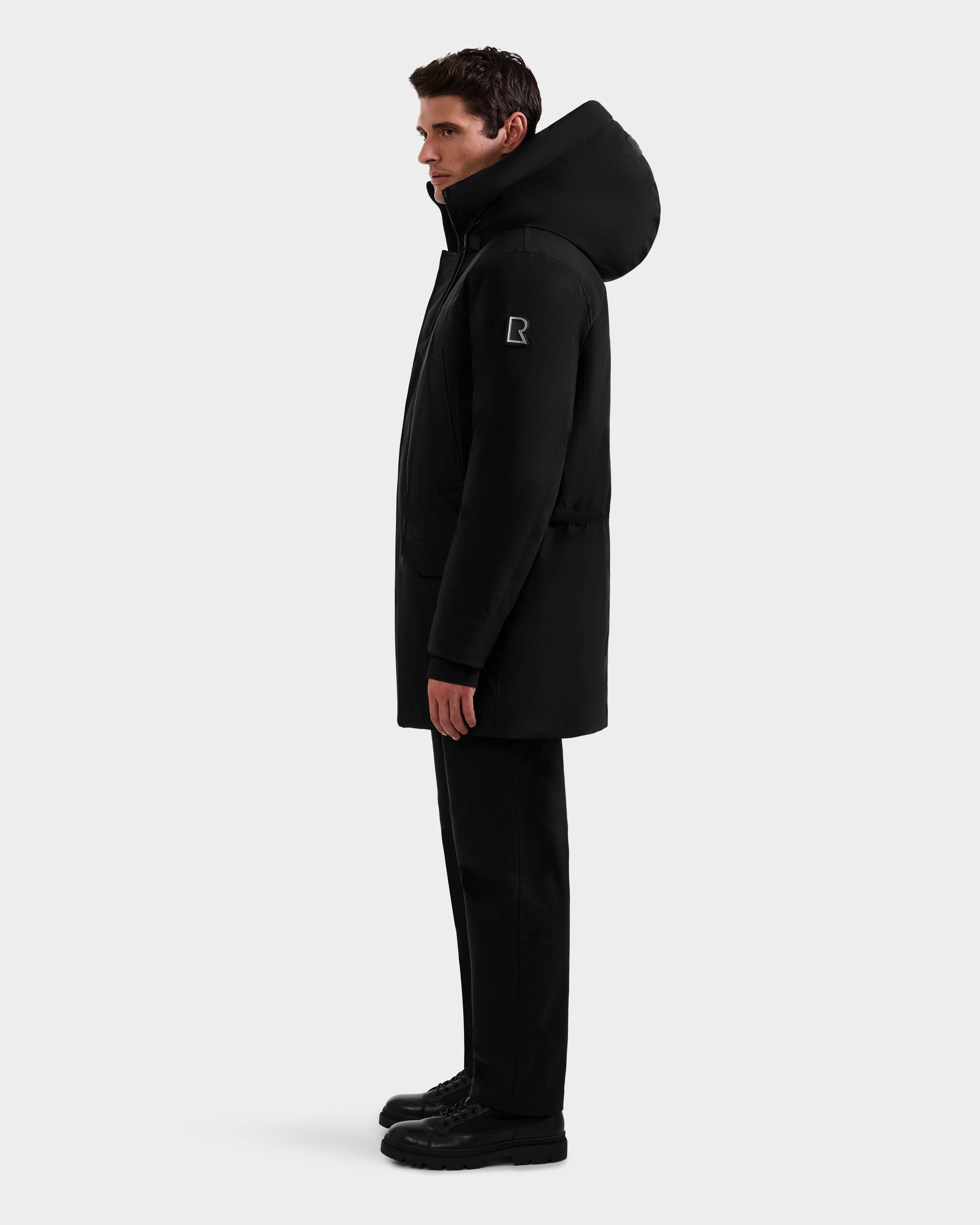 rude gallery 2014aw p-coat チバユウスケ　ブラック　3 MITCHELL M125513 Black Outerwear – Rudsak