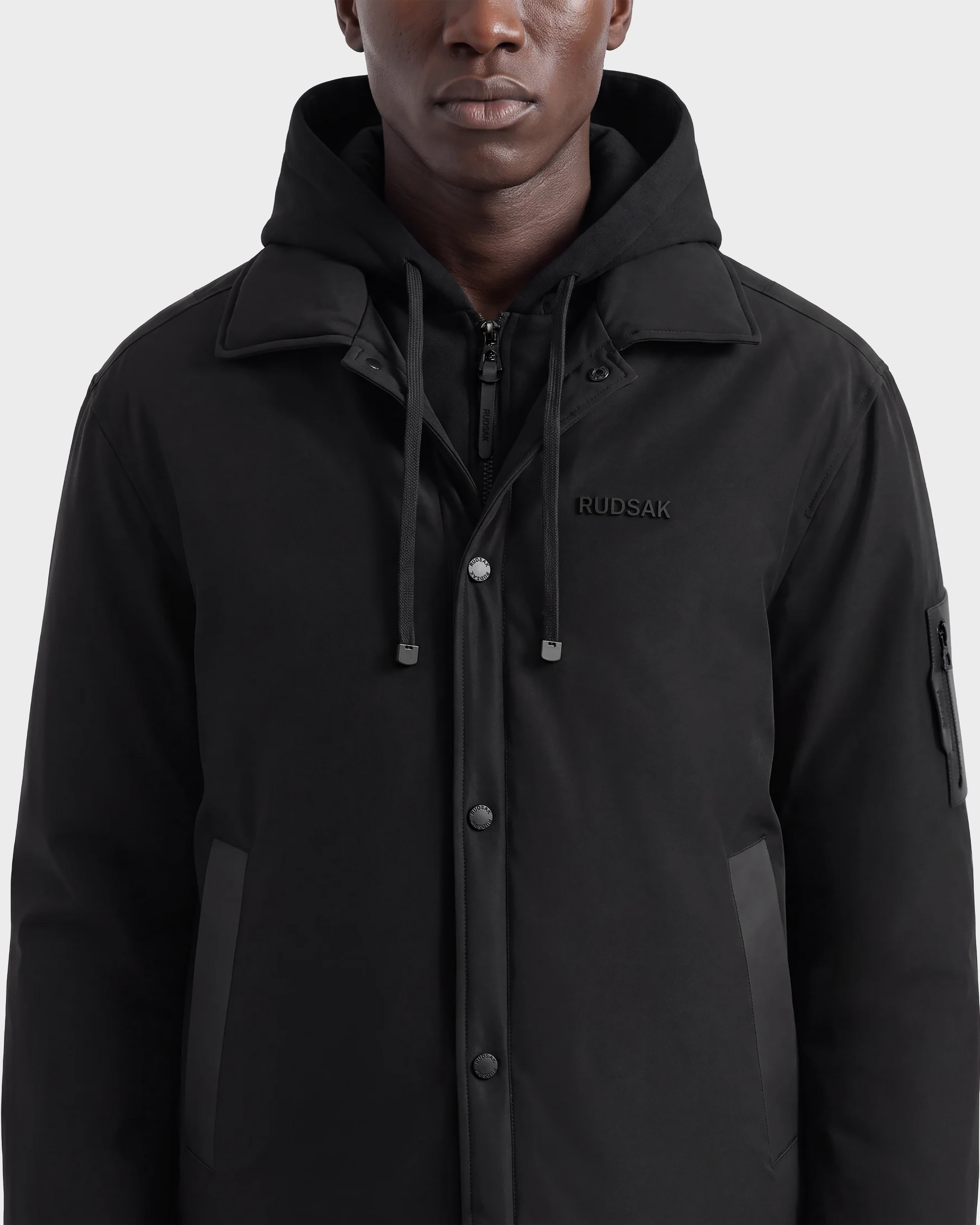 RUDSAK LUCA Men's Black Down Jacket – Versatile & Weather