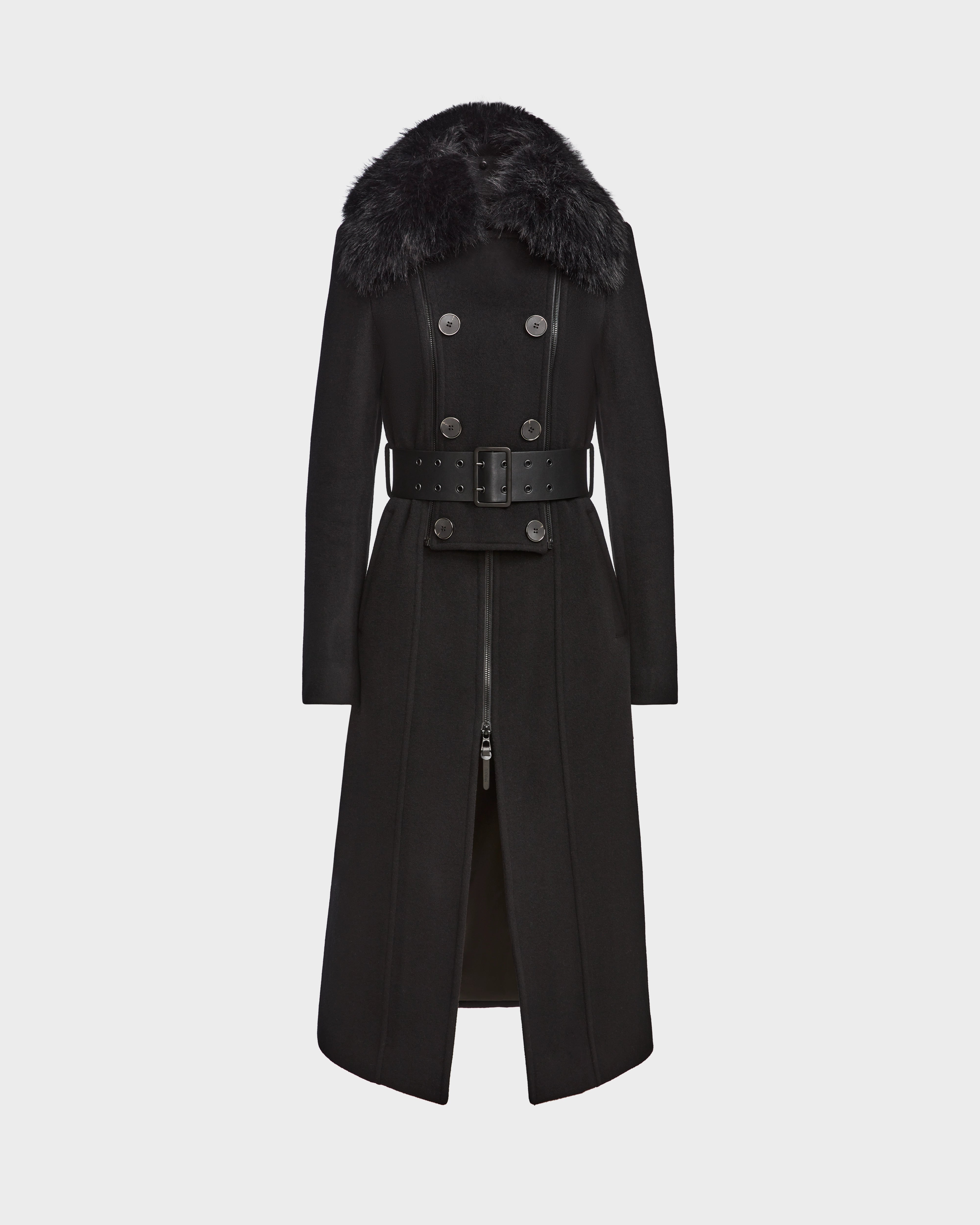 Guess black wool coat on sale