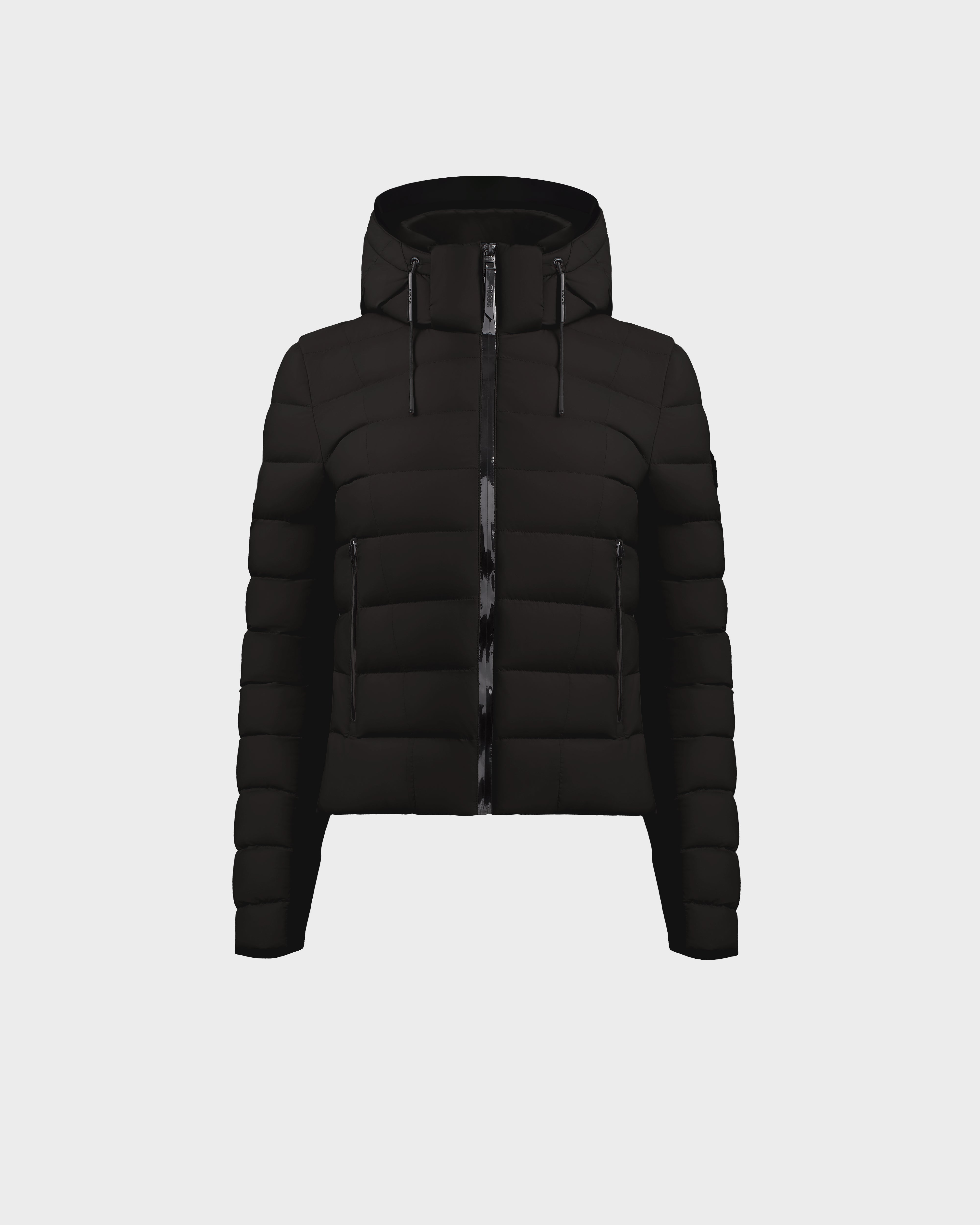 Bubble jacket shop with hood