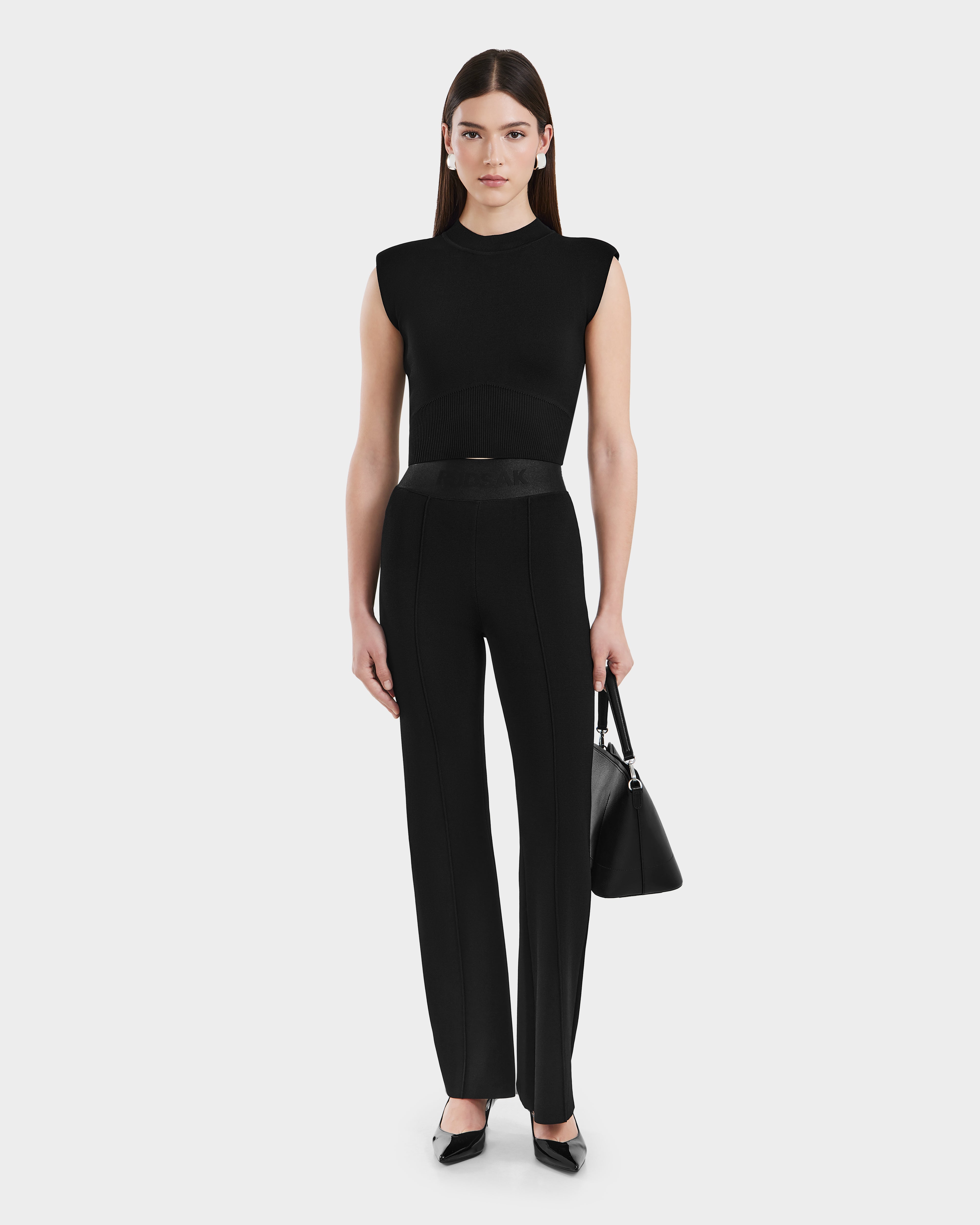 LE’RURE Knot design set up pants black Knot design set up pants のドレス|Dorry Doll / LE'RURE