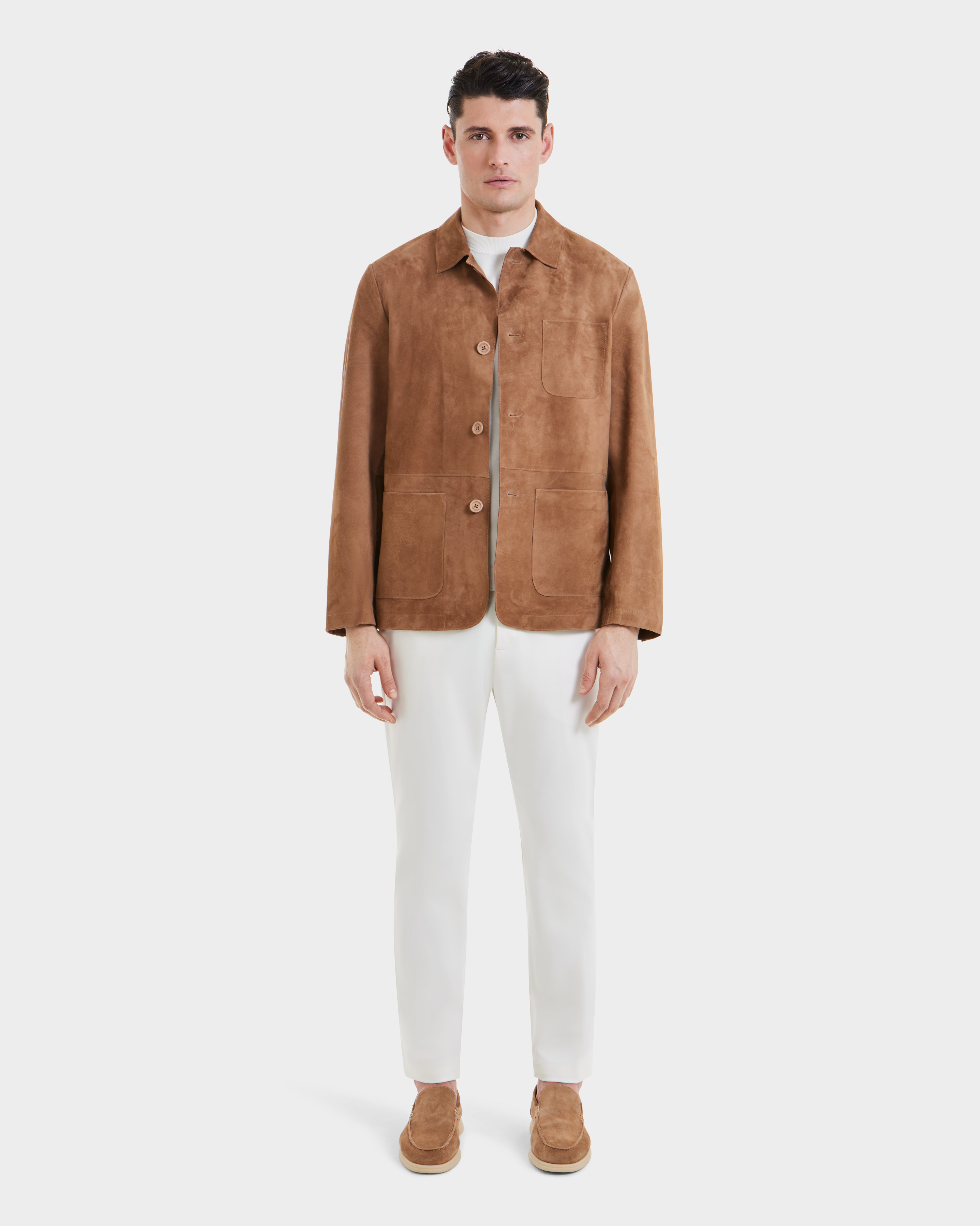 【美品】CVTVLIST 23AW Artificial Suede Shirt TR25_DarrellSU_6125063_Almond_