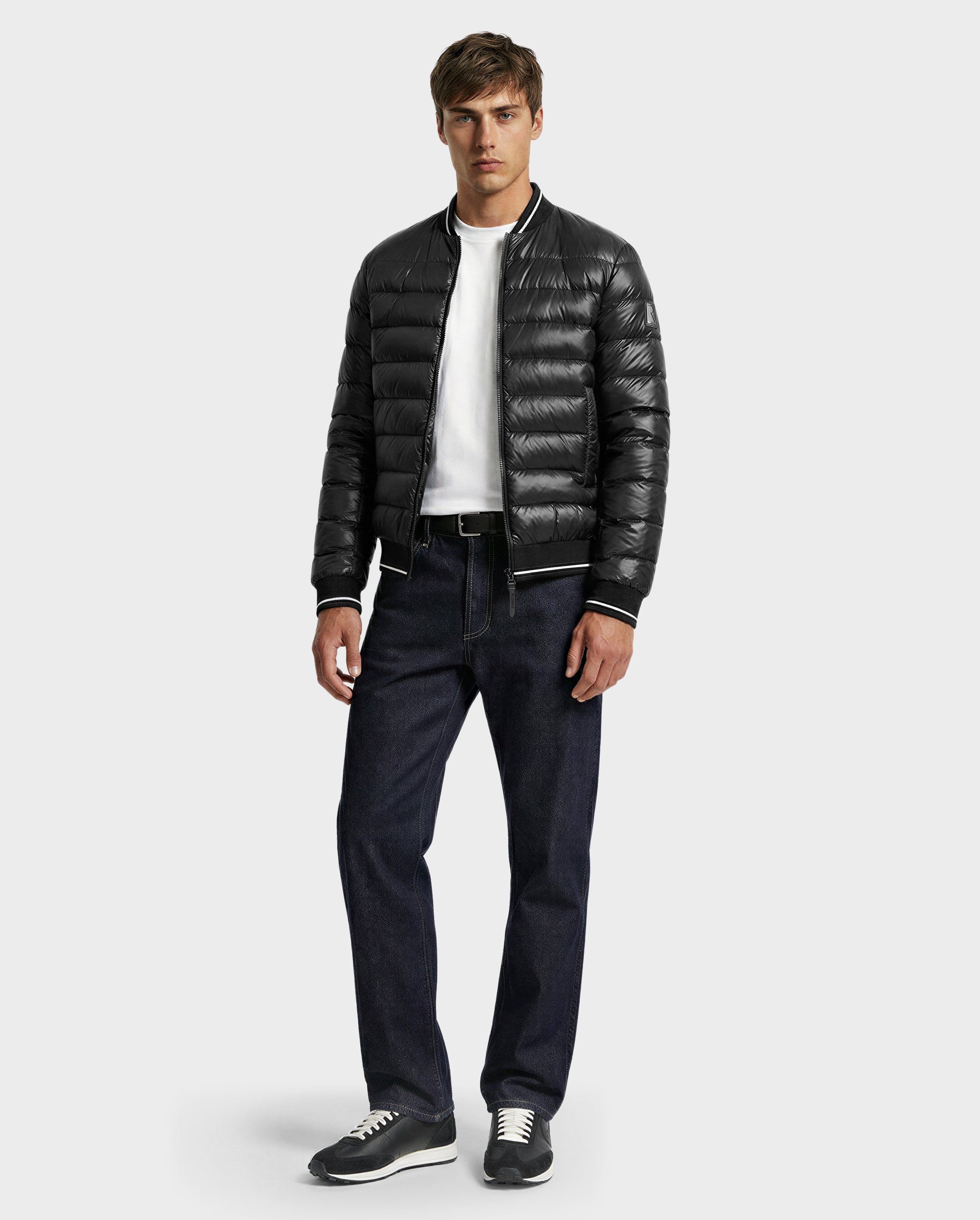 RUDSAK JEREMY Men's Quilted Down Bomber Jacket - Warm & Stylish