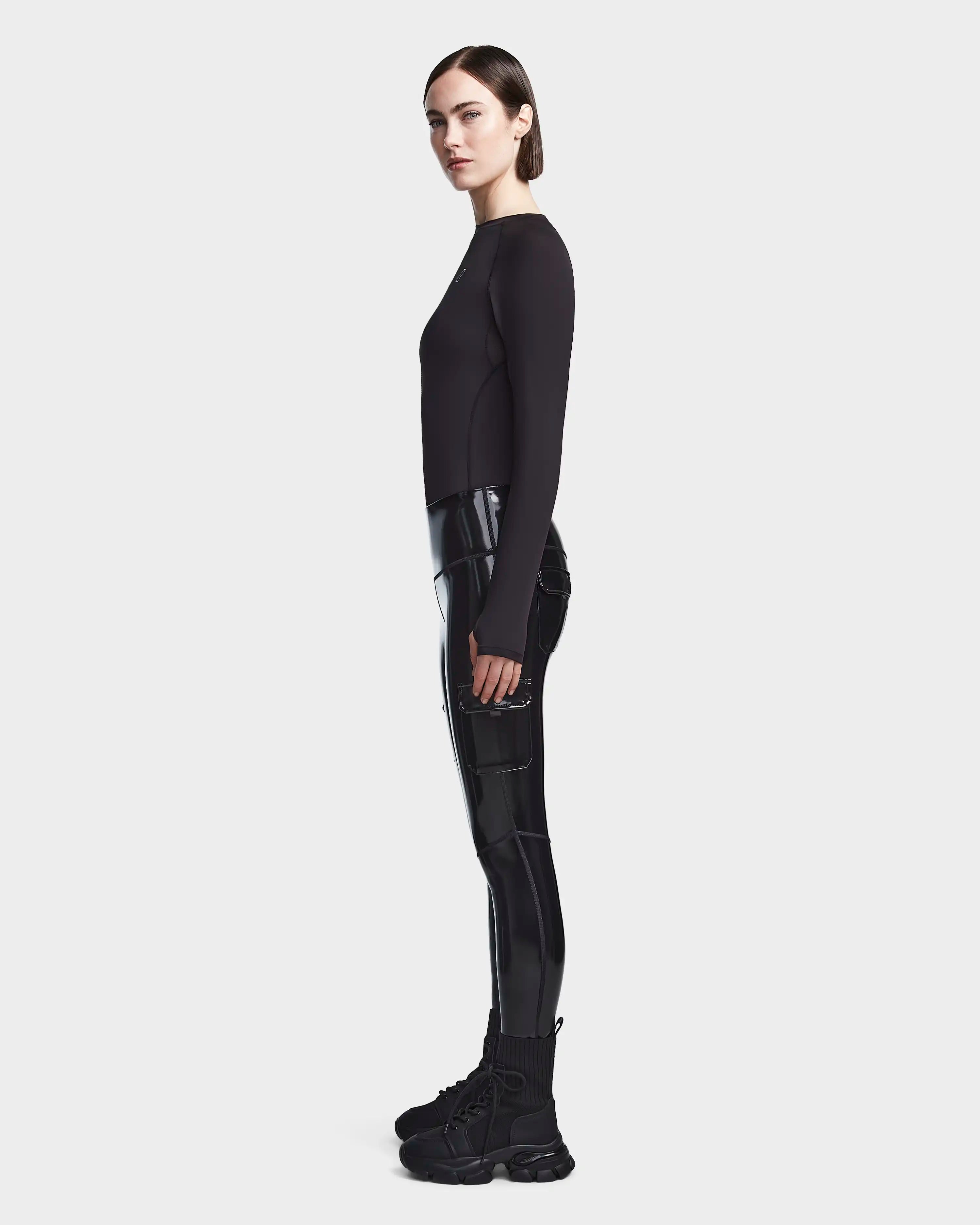 ZARA - WOMAN - FAUX LEATHER LEGGINGS  Leather leggings, Faux leather  leggings, Trousers women