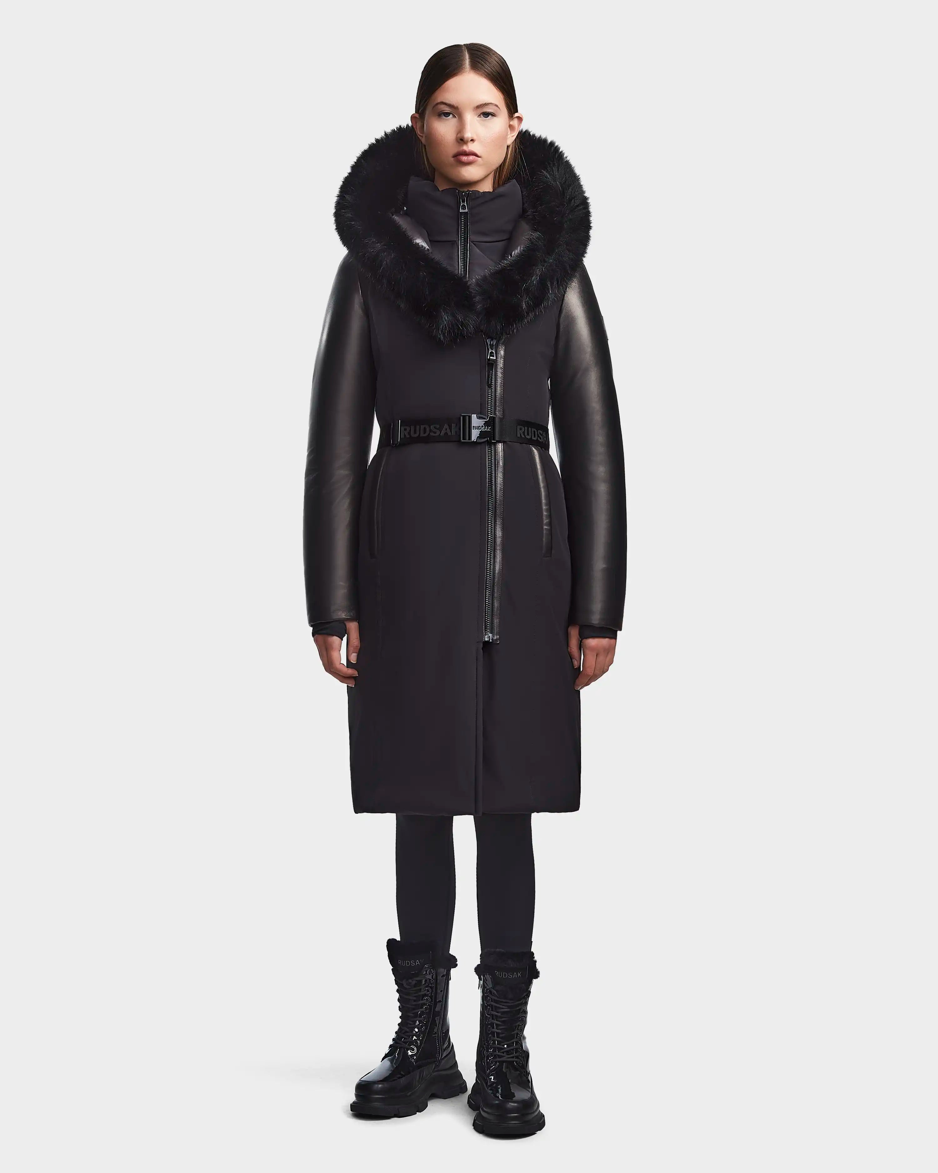 Rudsak jasmine down 2025 coat with fur