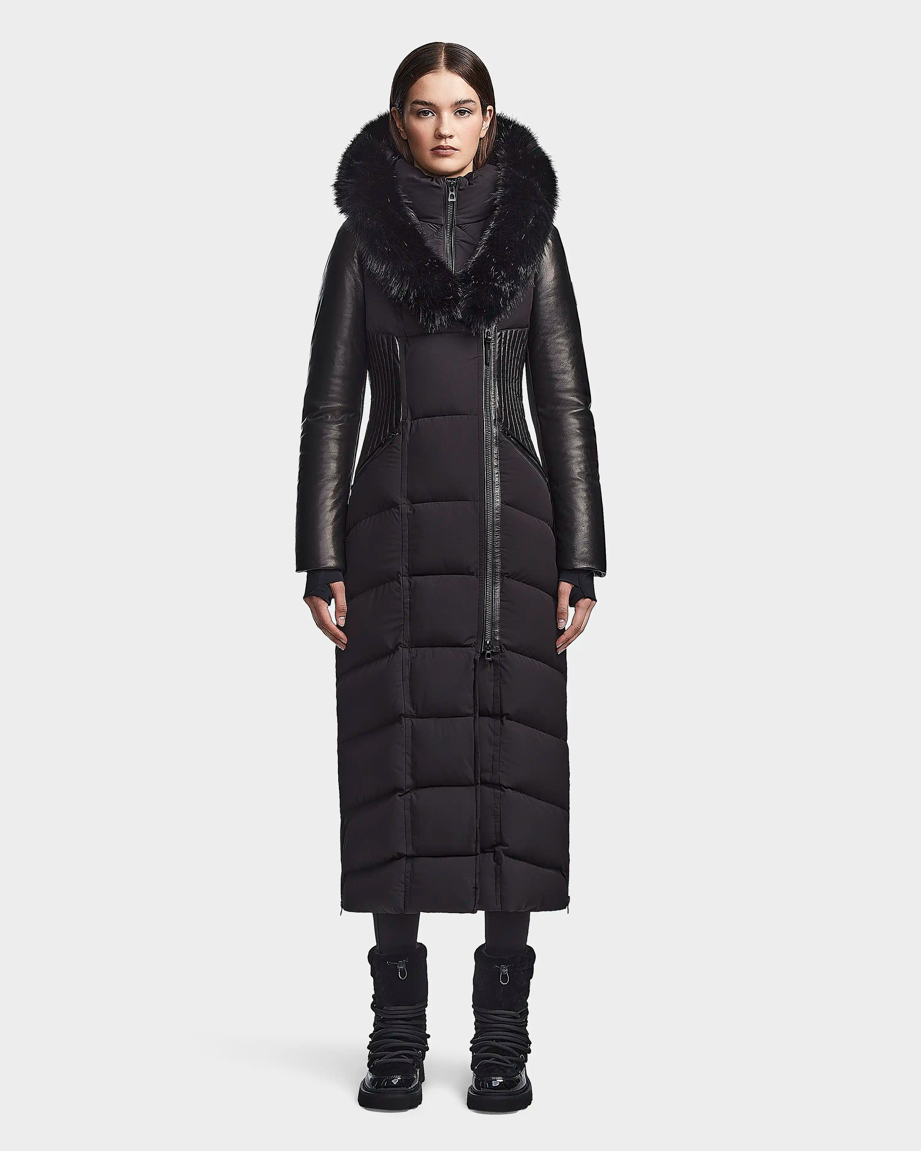 Rudsak jasmine down coat top with fur