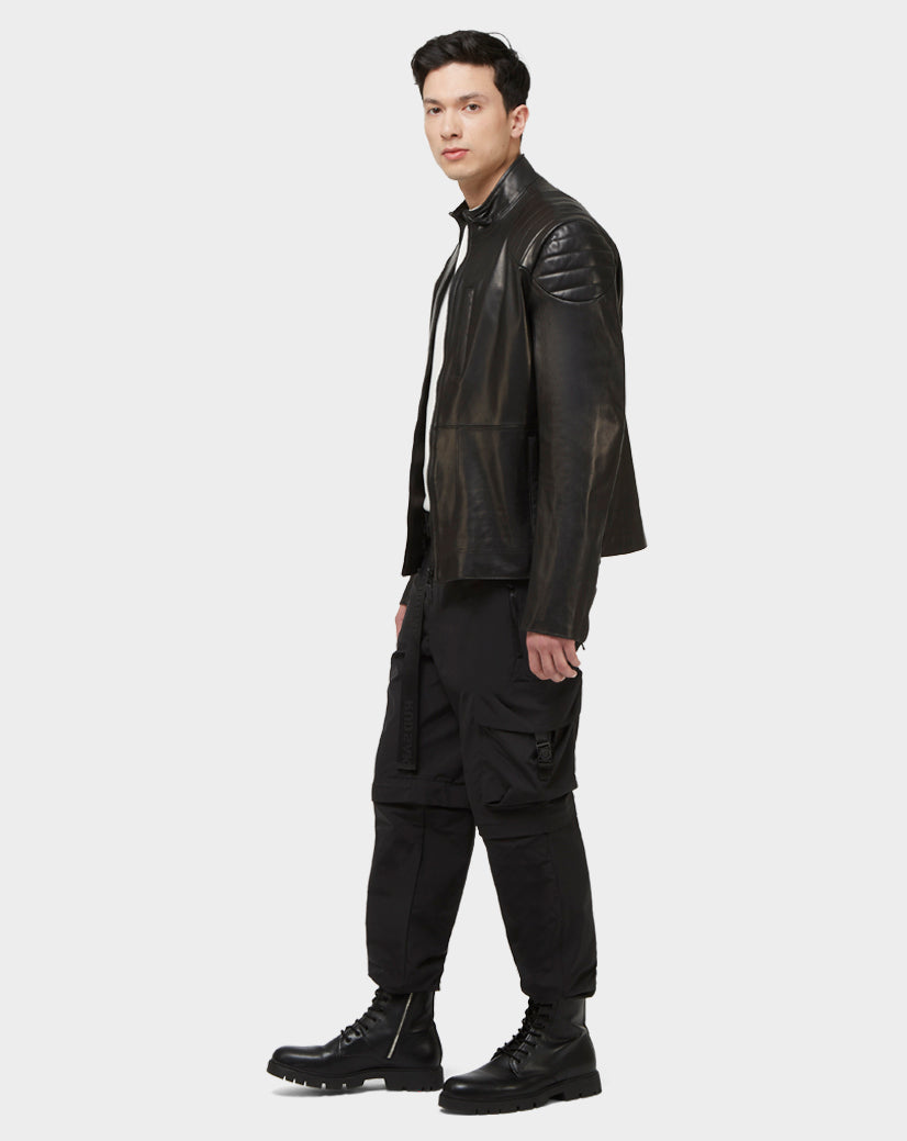Men's Black Leather Jacket JOE | RUDSAK – Rudsak