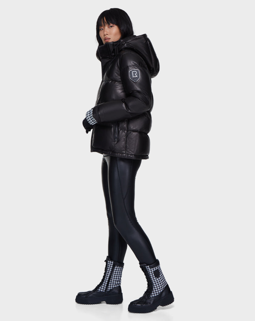 Cuir Soldes Vetements De Marque Manteau En Cuir Et Duvet Pour