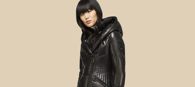 Women's Leather Puffers & Parkas