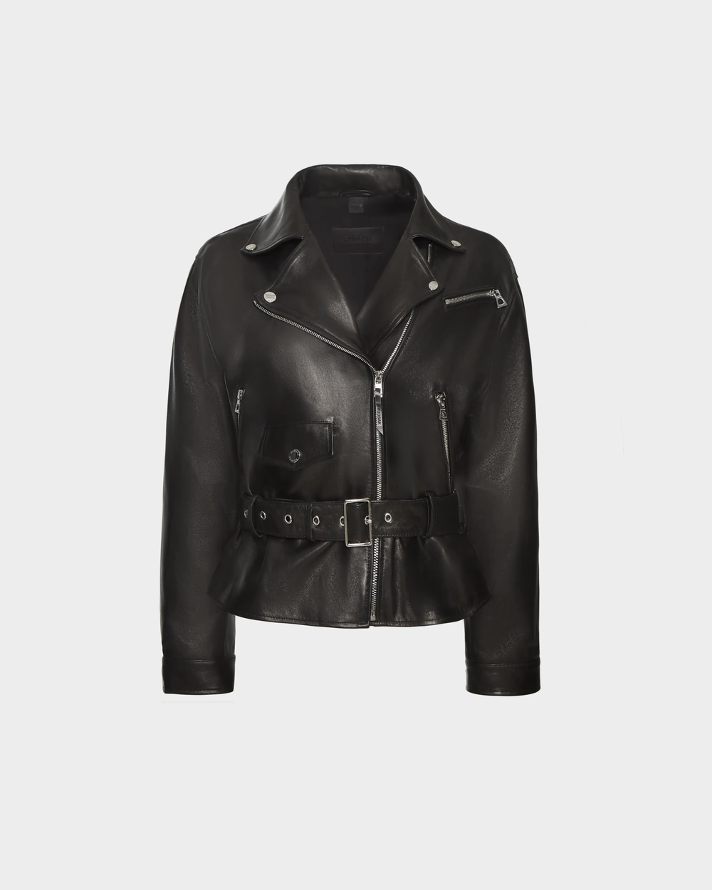 ARIELLE Premium Lamb Leather Biker Jacket - Chic & Relaxed Fit