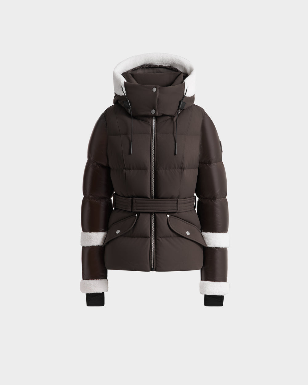 AUDREY Espresso Recycled Down Puffer Jacket | Stylish, Warm