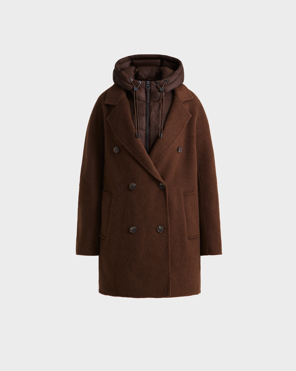 BETHANY 3-in-1 Luxury Wool-Silk-Yak Coat & Removable Down Vest