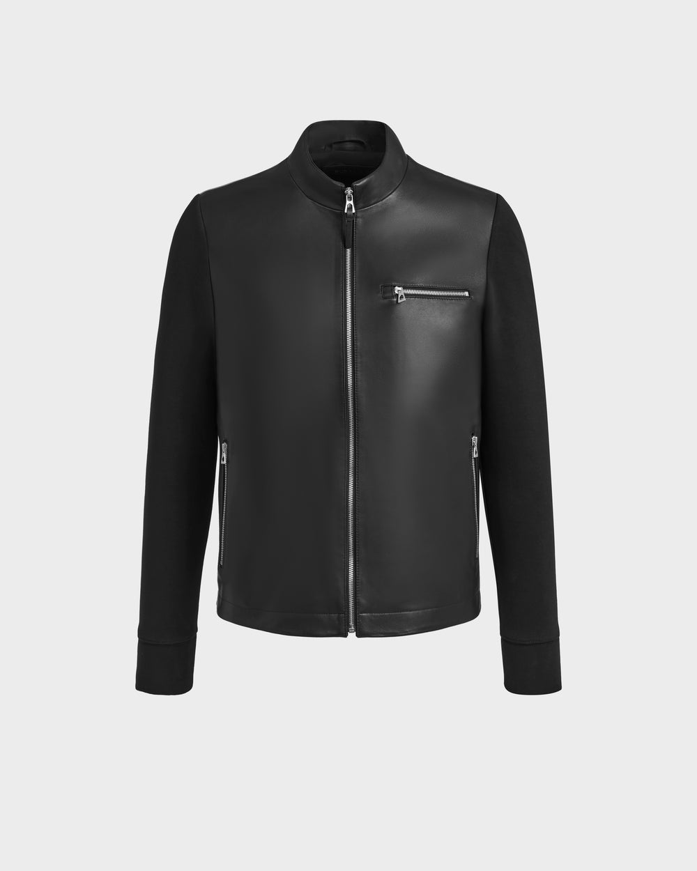 CLIFTON Black Leather Jacket: Modern Edge & Refined Style – Rudsak