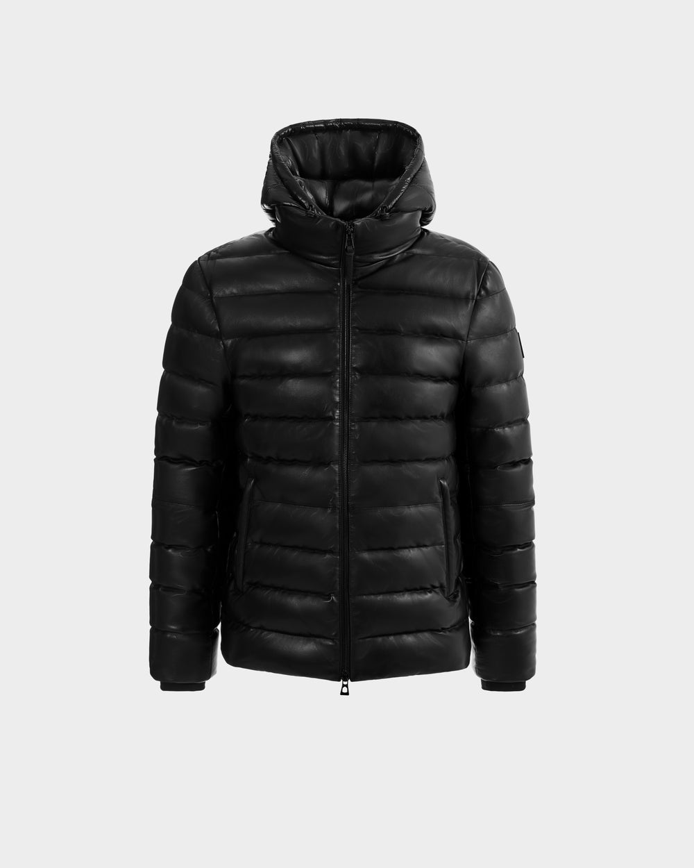 RUDSAK DRAVEN X Men's Black Leather Down Puffer Jacket – Rudsak