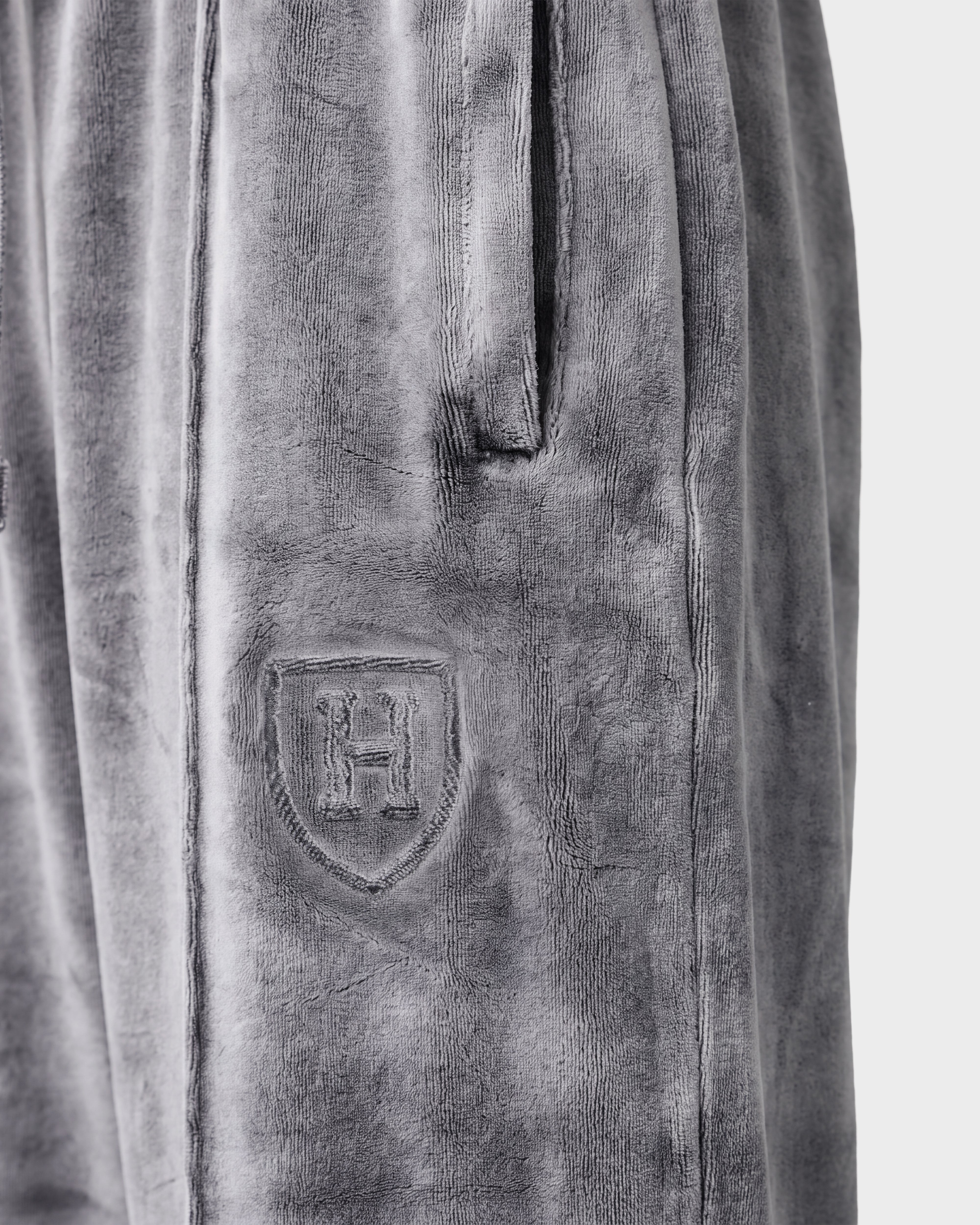 Rudsak Olivya HV Harvard Titanium Velour Jogger Track Pants