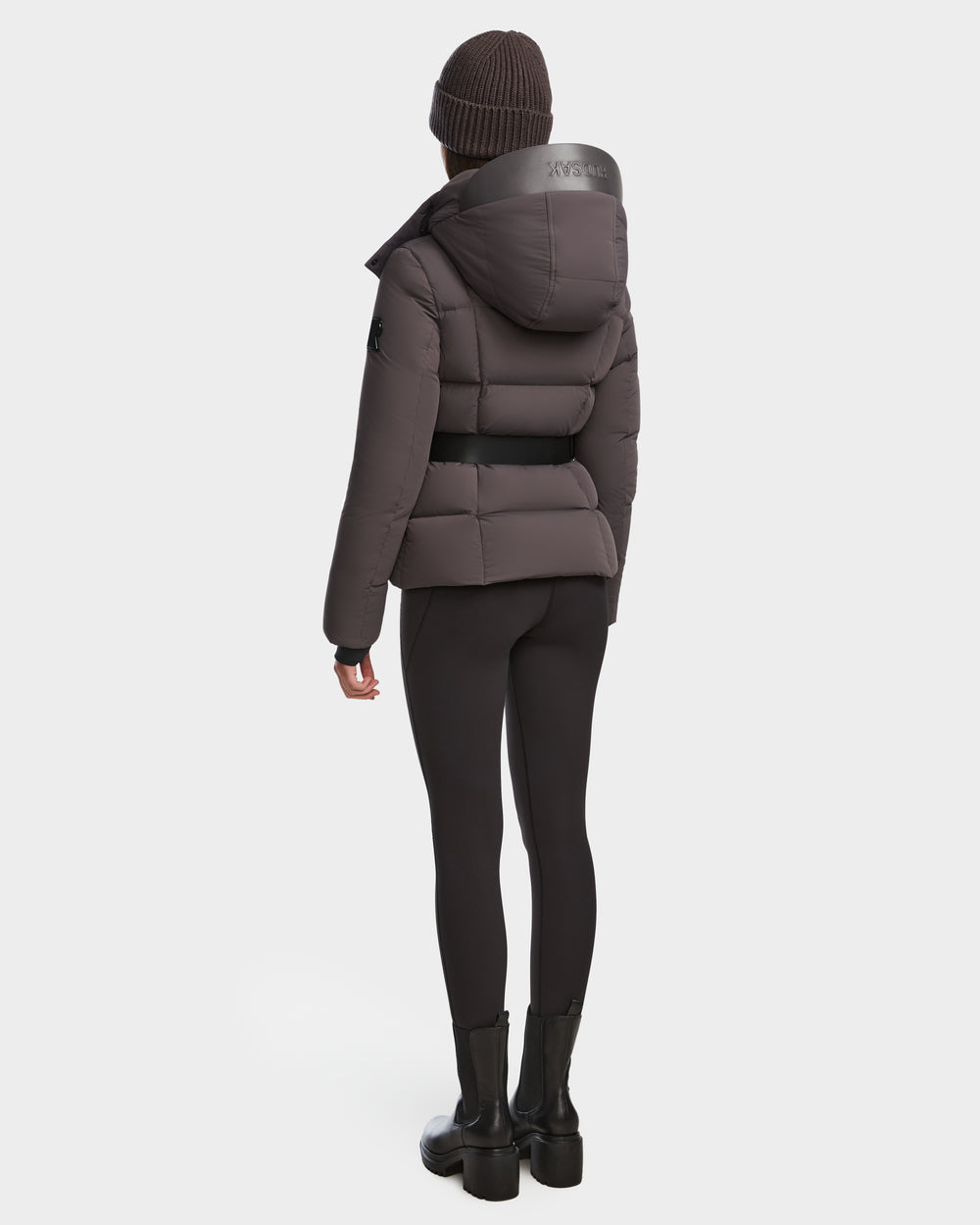 RUDSAK ADELINE Women's Grey Quilted Down Puffer – Winter Warmth