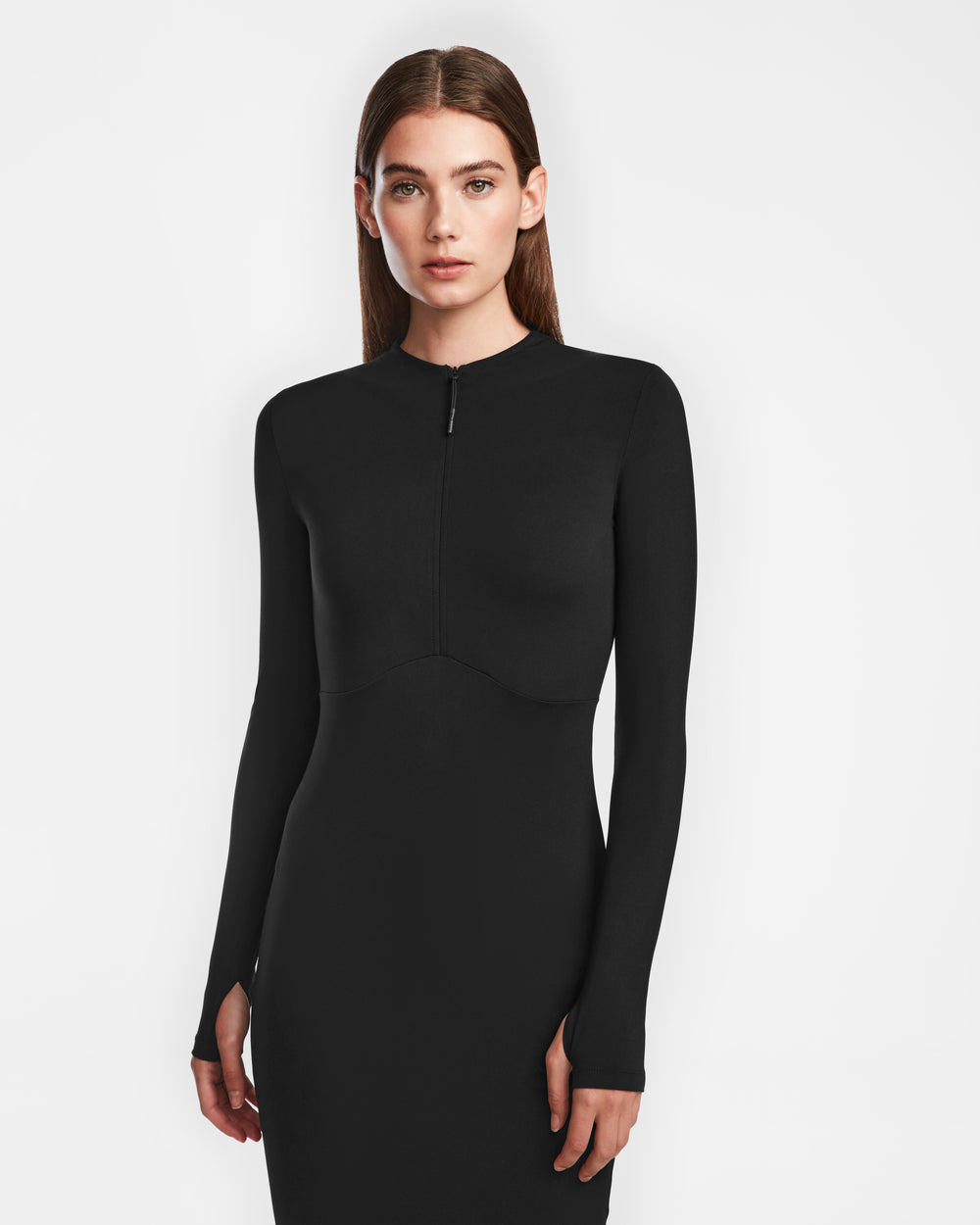 AGNES Black Bodycon Stretch Dress by RUDSAK | Zip-Up Front Rudsak AGNES Black Bodycon Stretch Dress by RUDSAK | Zip-Up Front Rudsak
