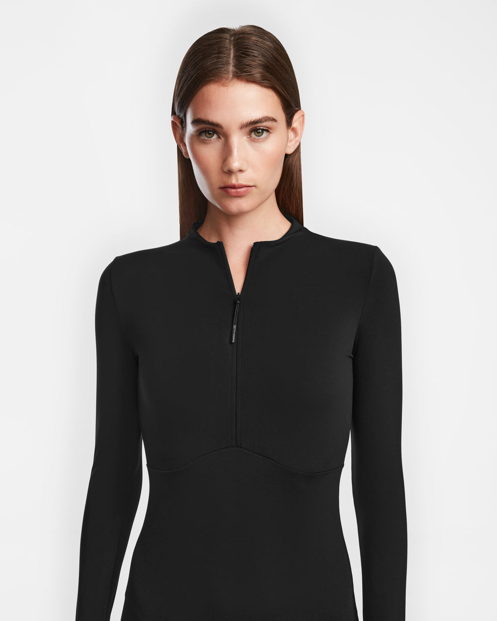 AIRY SLEEVE TIGHT DRESS ブラック S AGNES Black Bodycon Stretch Dress by RUDSAK | Zip-Up Front – Rudsak
