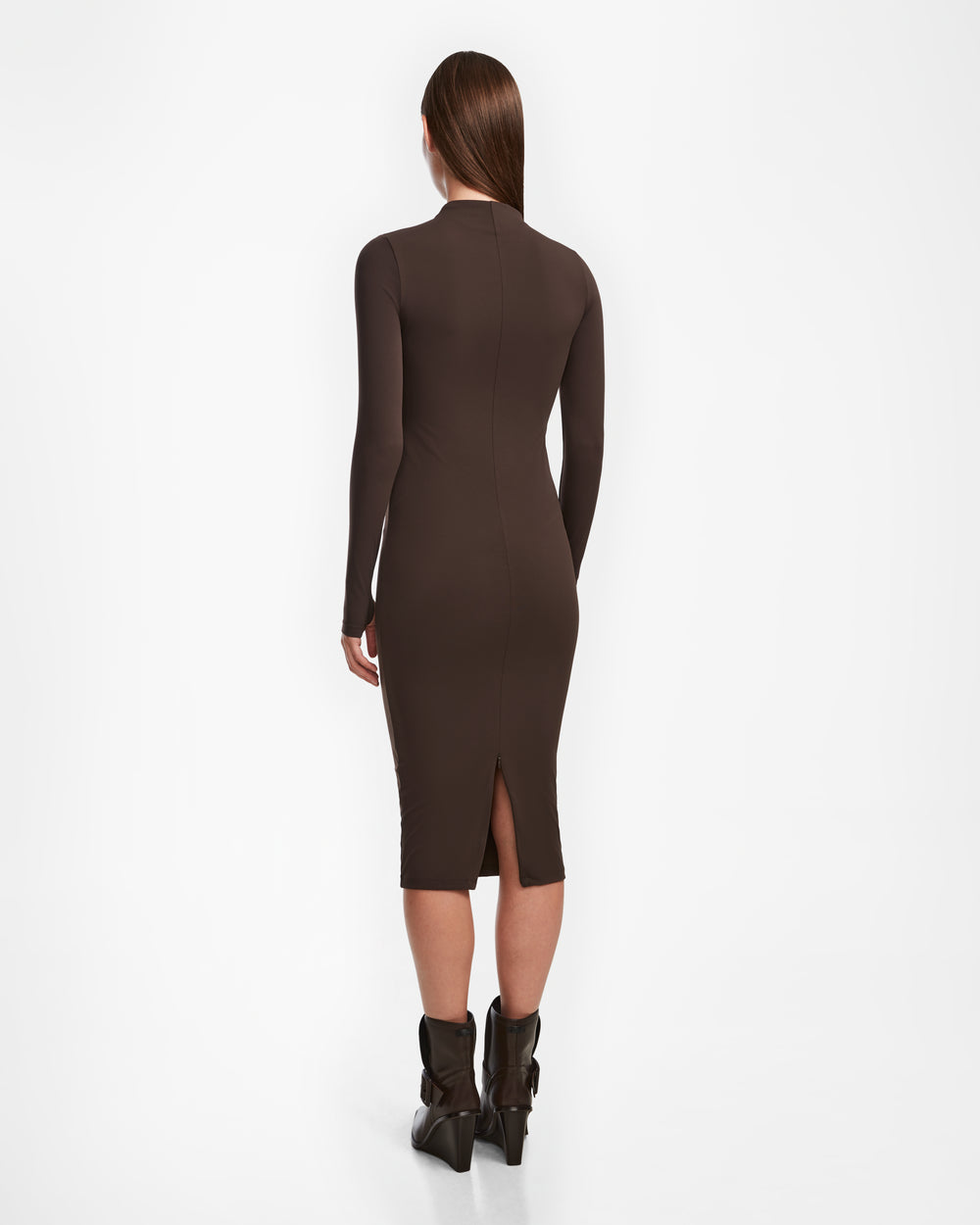 Agnes By Rudsak BodyCon Stretch Robe - Style Espresso énervé