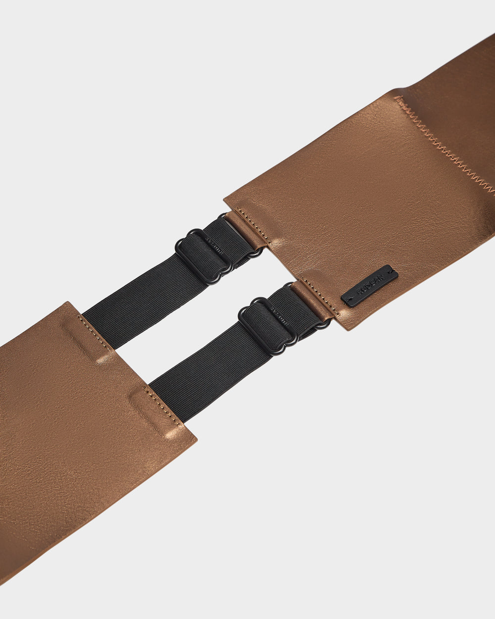 RUDSAK ALLEA Wide Leather Waist Belt Bold Buckle Tailored Fit