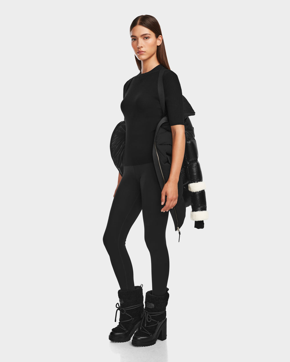 AUDREY L Knee-Length Down Puffer Jacket - Warm, Chic & Eco