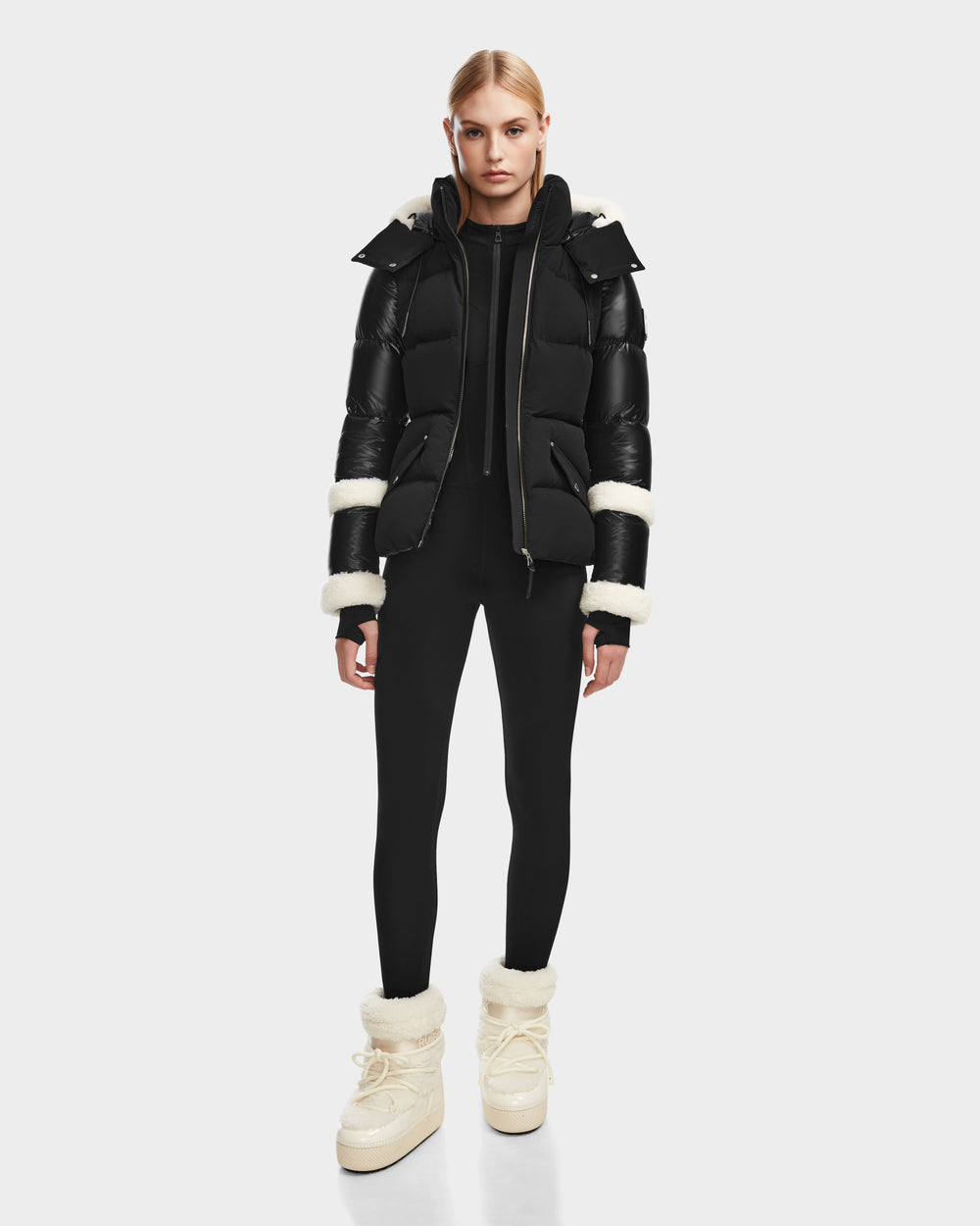 AUDREY Black Down Puffer Jacket | Warm, Stylish & Sustainable – Rudsak