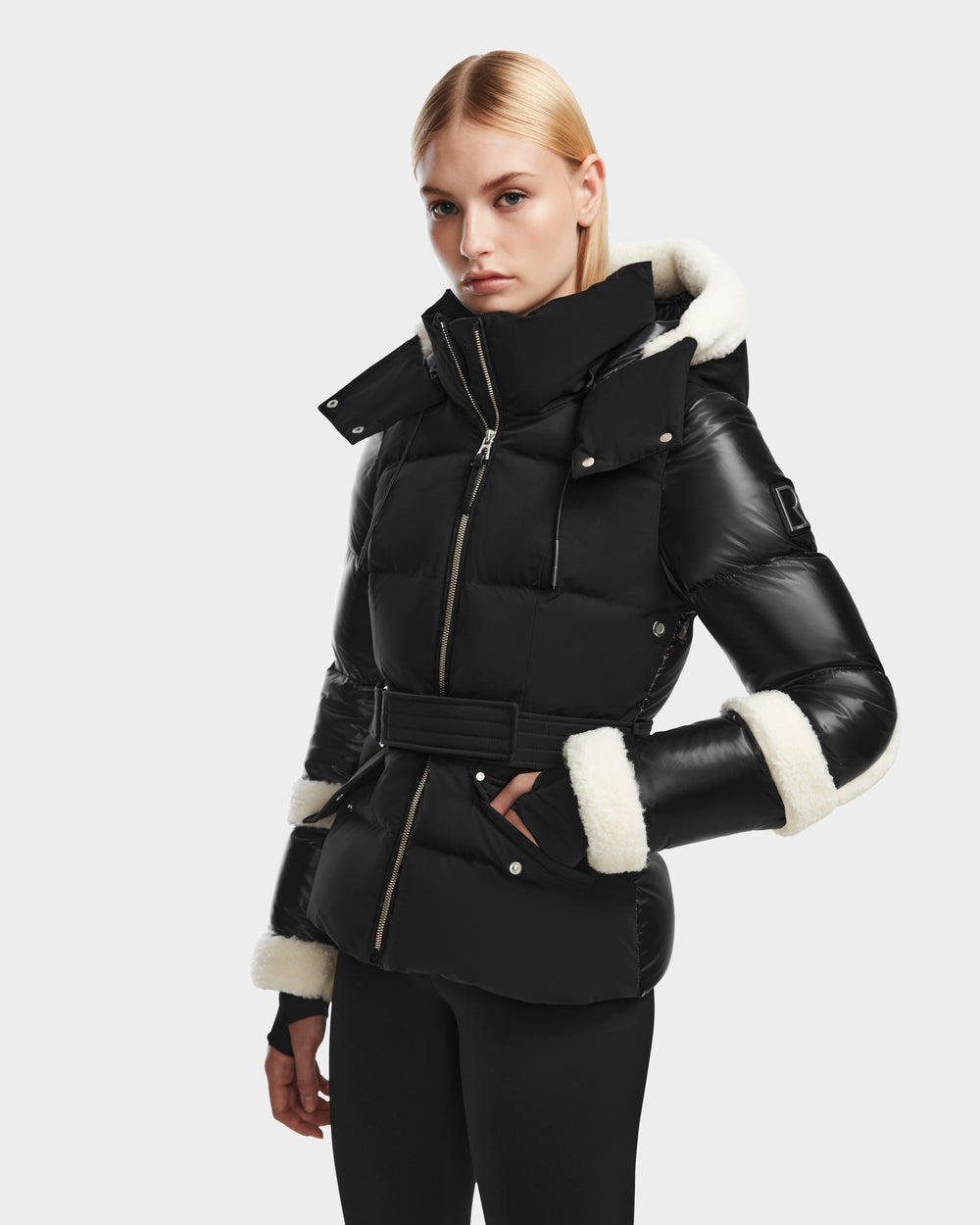 AUDREY Black Down Puffer Jacket Warm, Stylish Sustainable – Rudsak