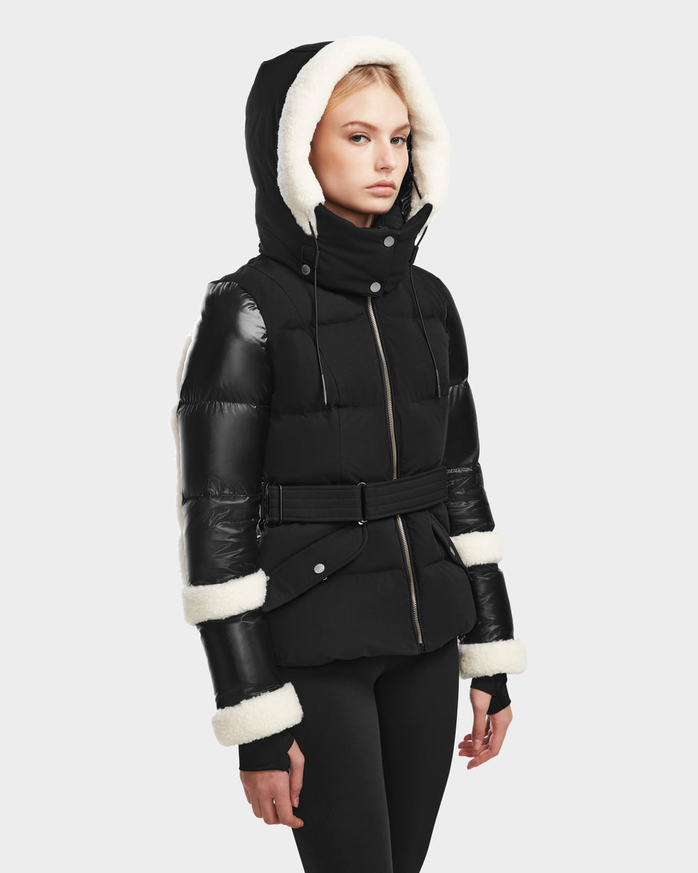 AUDREY Black Down Puffer Jacket | Warm, Stylish & Sustainable – Rudsak