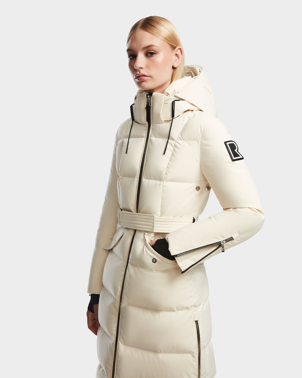 Belted Puffer Puffer Trench Coat Womens Otrain Womens Belted