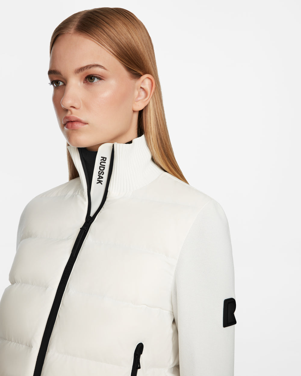 RUDSAK CAMILLE Lightweight Quilted Jacket - Cotton White – Rudsak