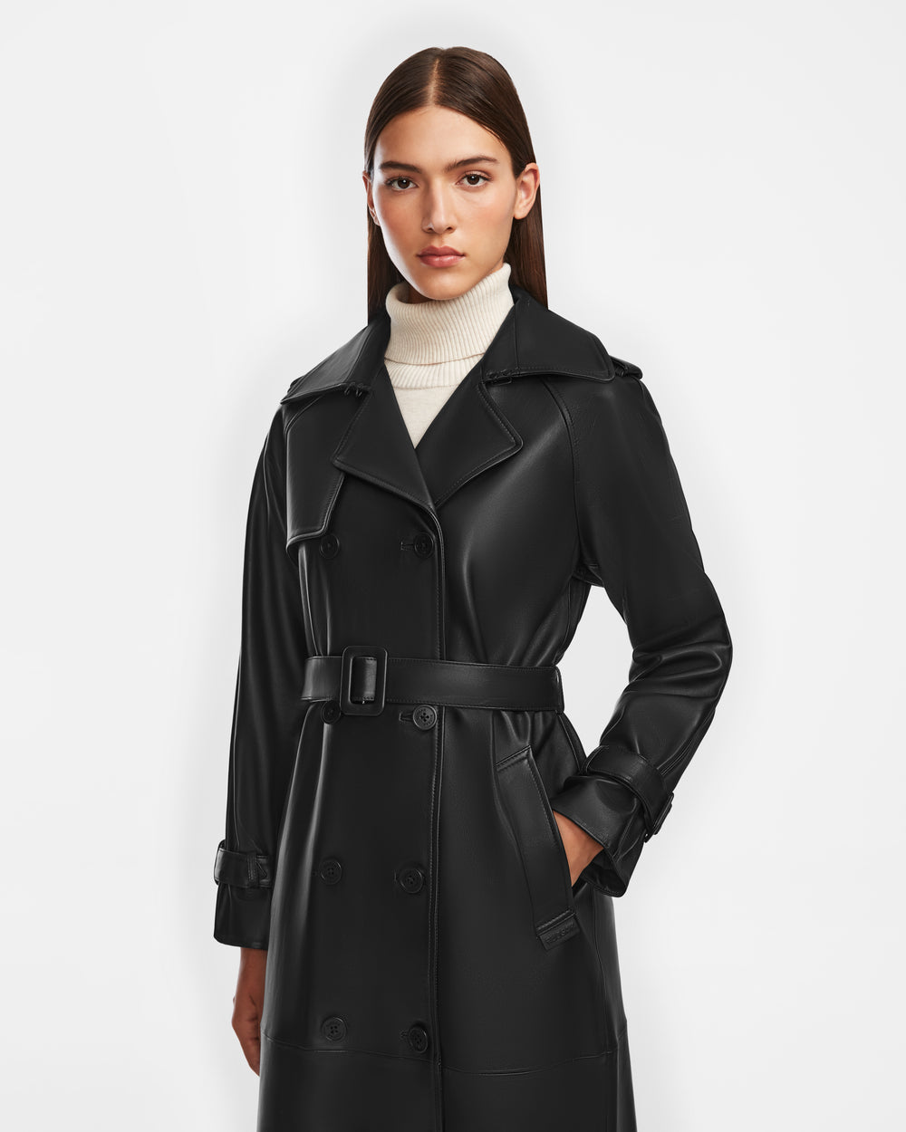 Trench Coat Manteau Taille 50 Femme Mi Long Trench Court Femme