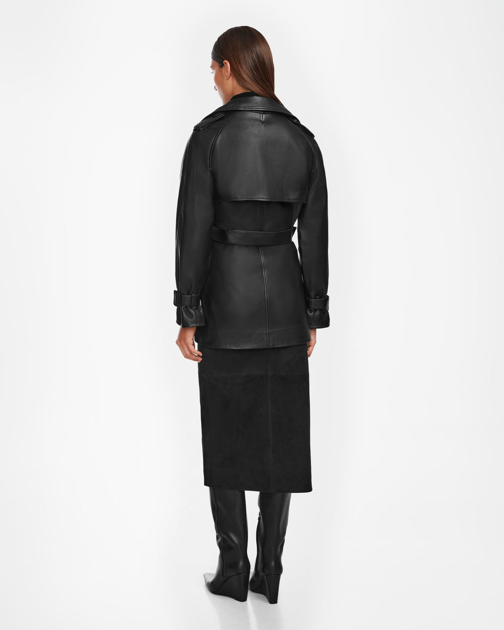Rudsak Cassie m Mid-Longueuraux femmes Cuir Veste - style élégant