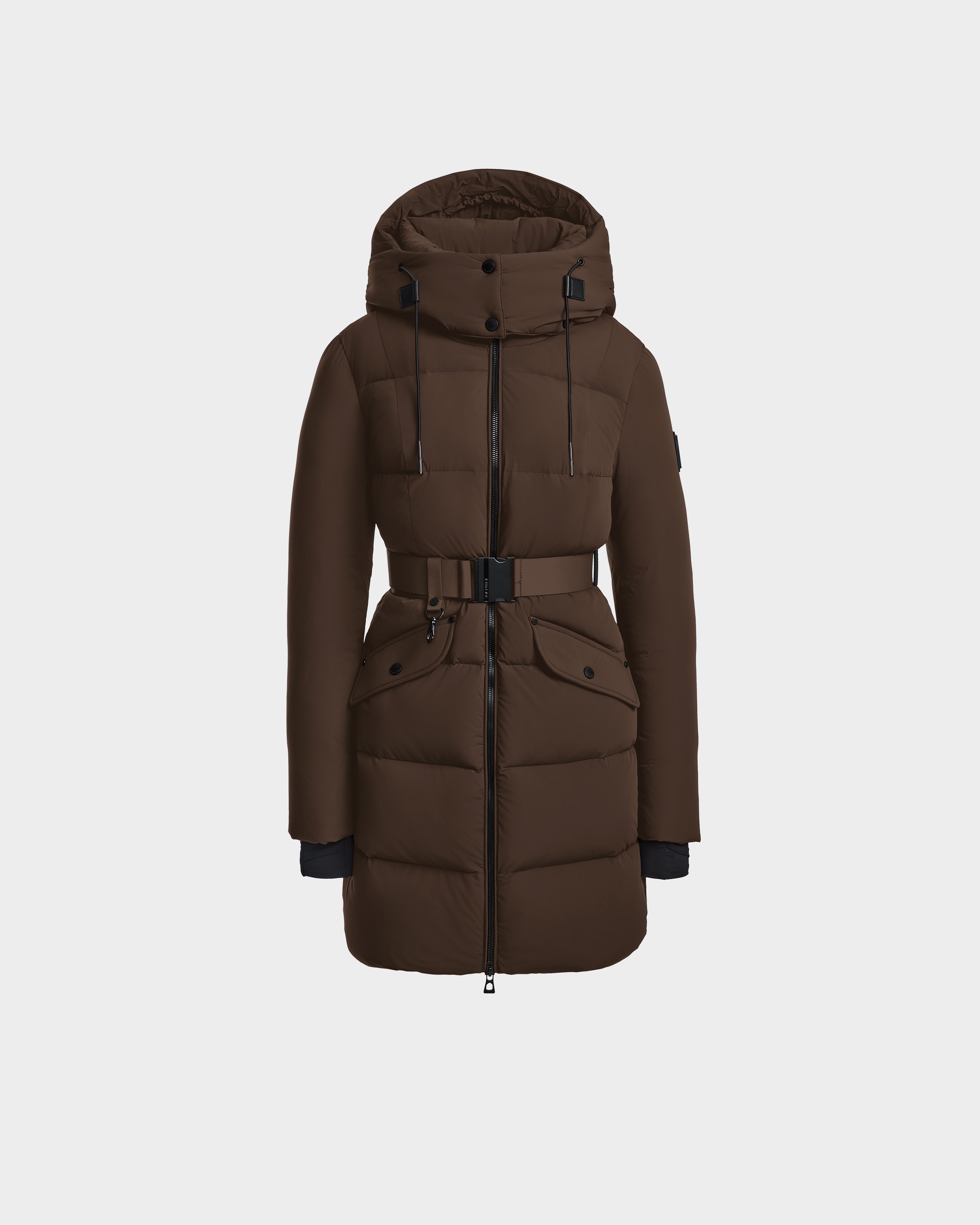 Blouson Long Femme Mi-saison Avec Capuche - Parka Chauffante Style Chic - Pour Ville, Bureau, Sorties - Tissu Qualité - 4