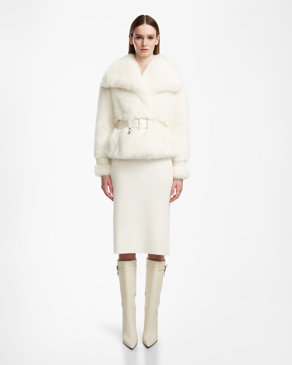 Fur Skirted Women's Coat Guess Faux Fur Skirted Coat Online