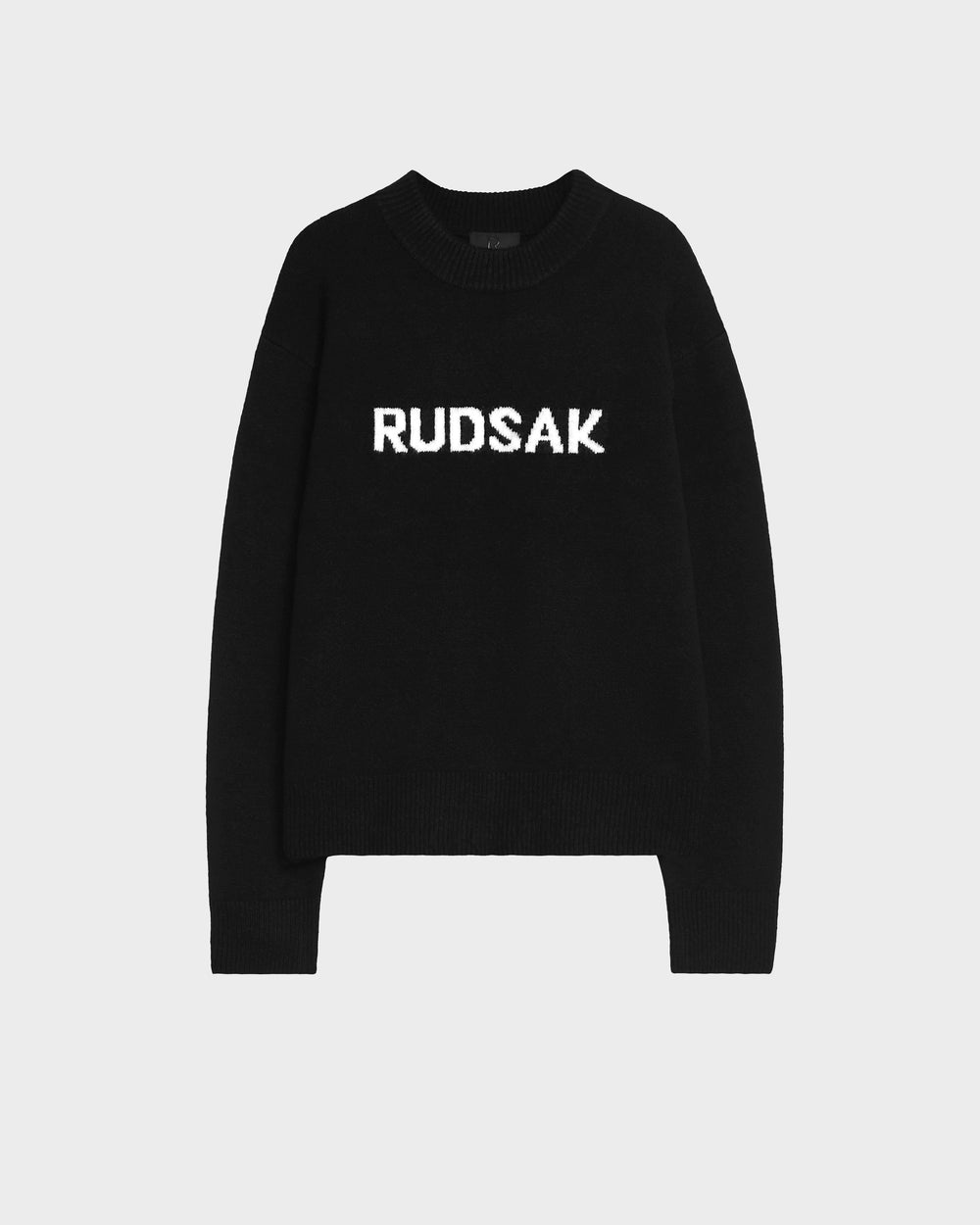 RUDSAK JAVIN Black Unisex Knit Sweater - Cozy, Relaxed Fit – Rudsak