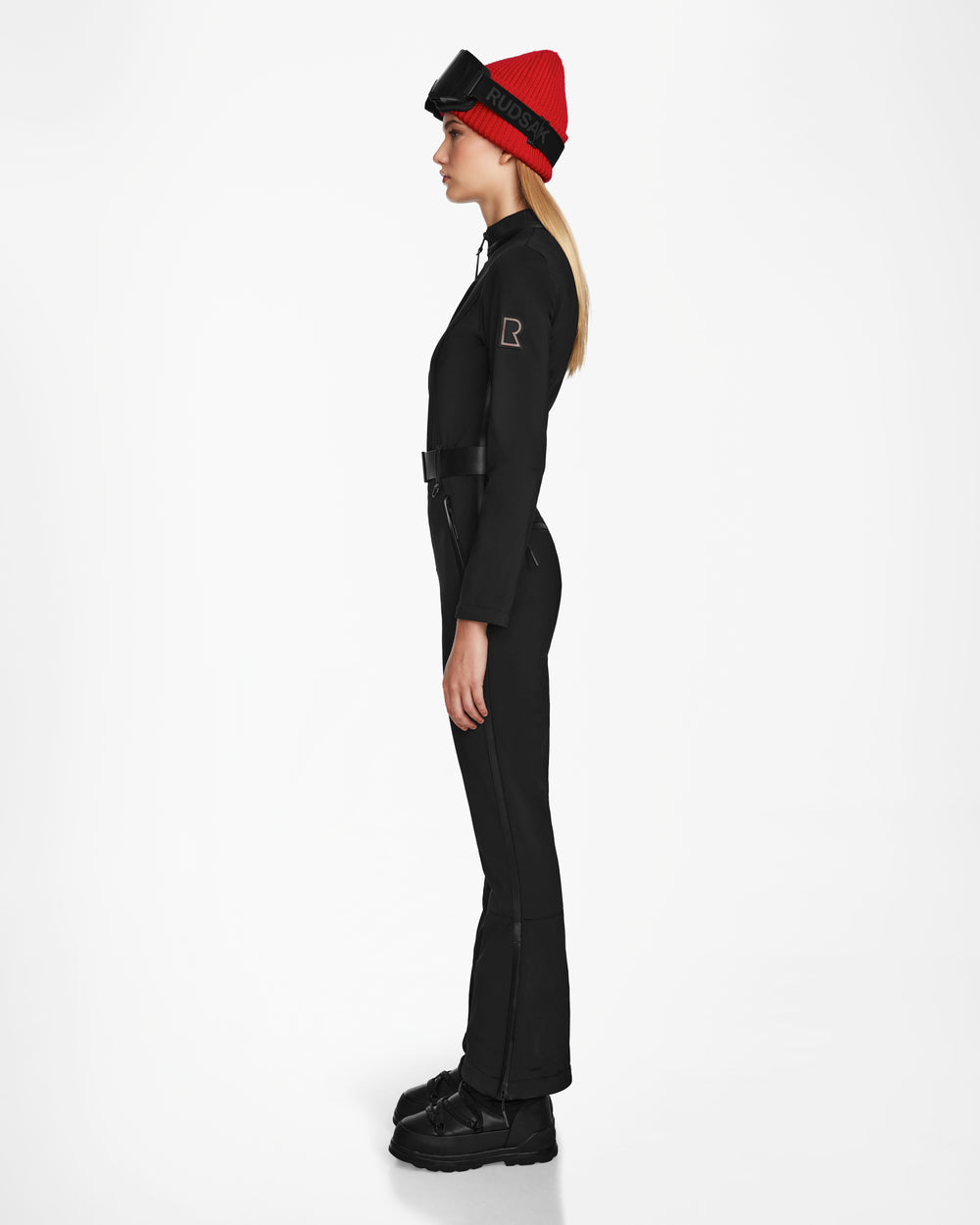 JOSIE Black Women's Fitted Ski Suit - RECCO Safety, Style & Warmth