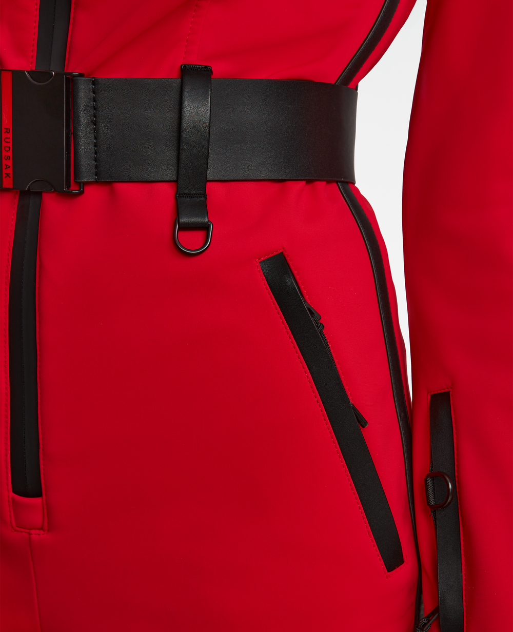 RUDSAK JOSIE Flame Red Women's Performance One-Piece Ski Suit – Rudsak